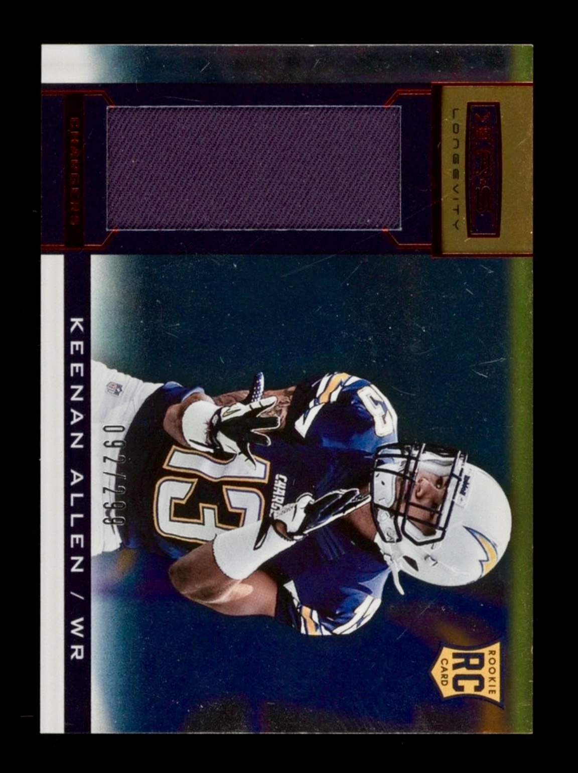 2013 Rookie and Stars Keenan Allen #216 Rookie /299 Relic RC
