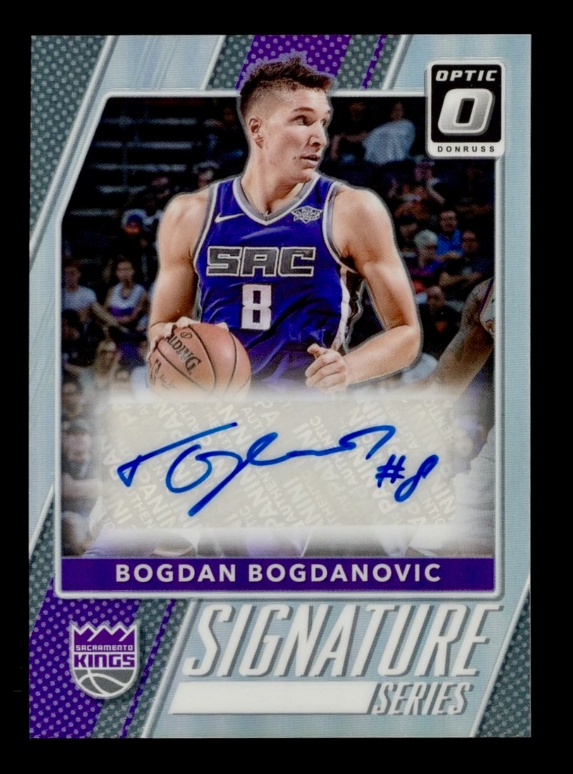 2017-18 Donruss optic Signature Serie Bogdan Bogdanovic #4 Silver Prizm Auto