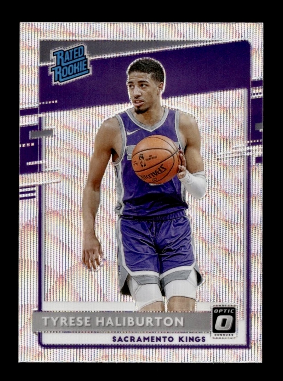 2020-21 Donruss Optic Tyrese Halliburton #162 Silver wave Rated Rookie RC 👀🔥