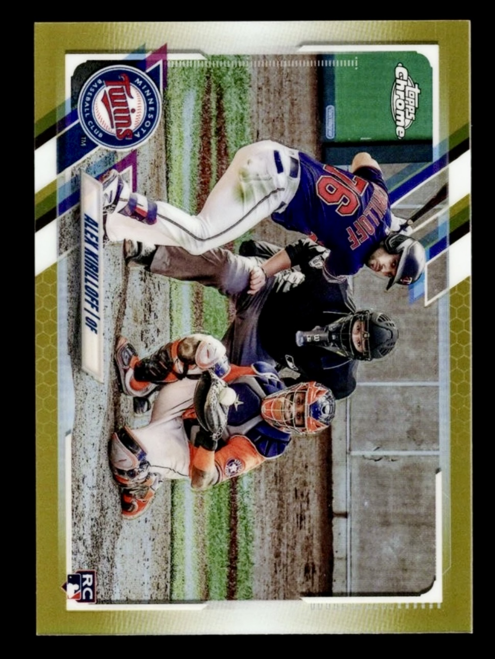 2021 Topps Chrome Alex Kirilloff #170 Gold Refractor /50 RC SSP👀