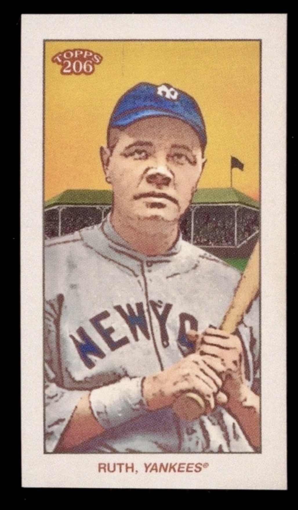 2020 Topps 206 Babe Ruth Piedmont Back mini