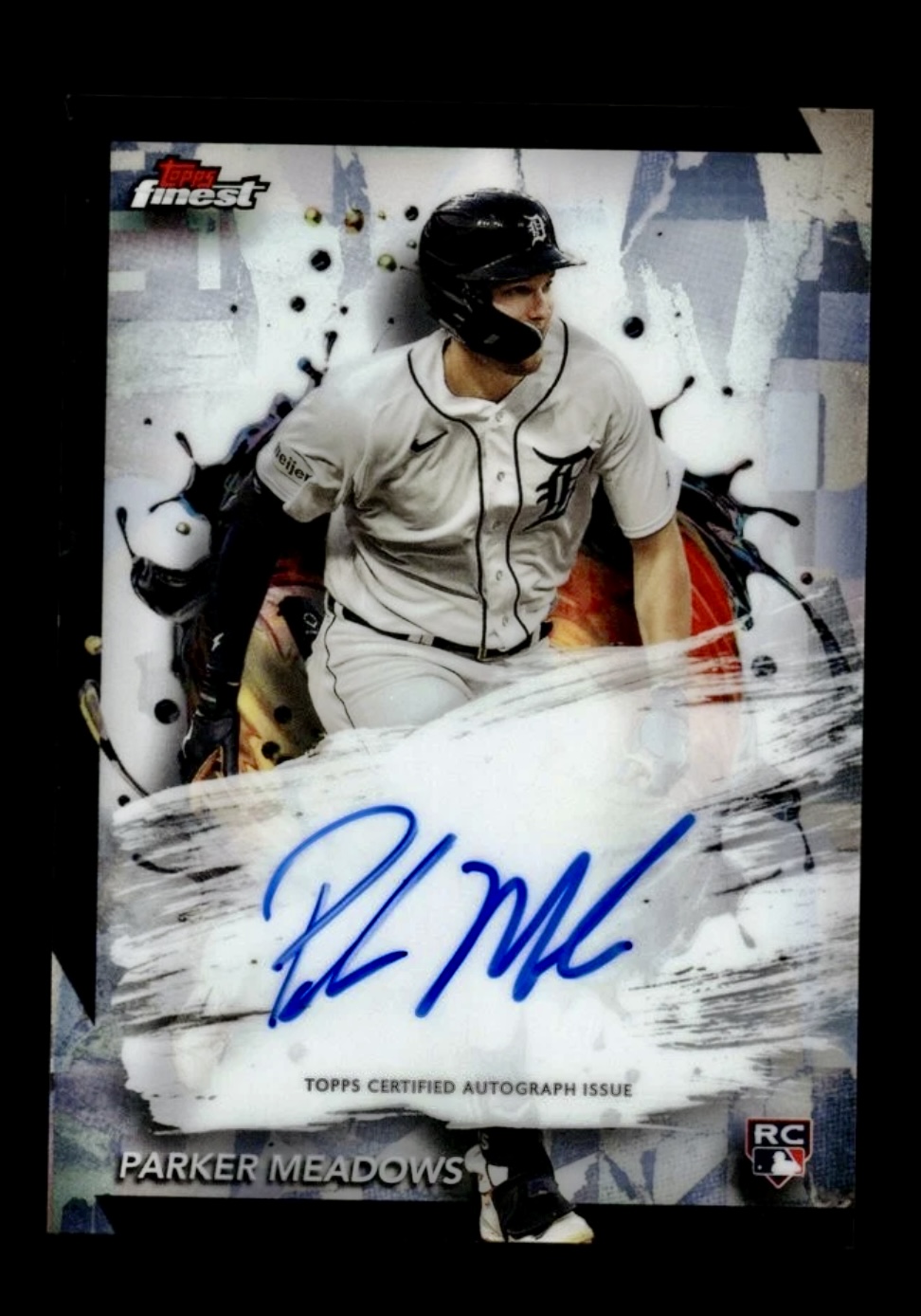 2024 Topps Finest Parker Meadows #FA-PM Refractor Rookie Auto Autograph