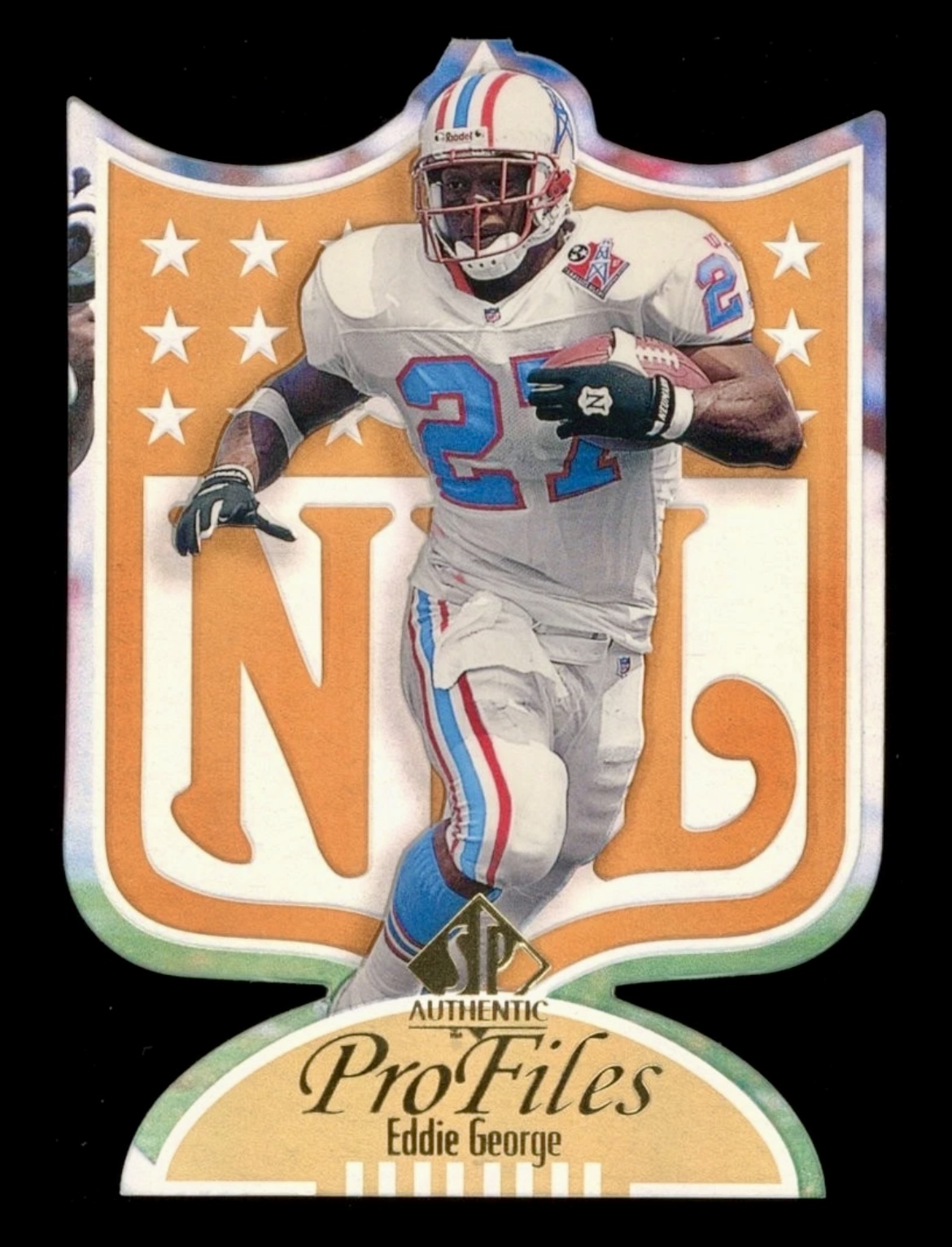 1997 SP Authentic Eddie George #P9 Profiles Die Cut
