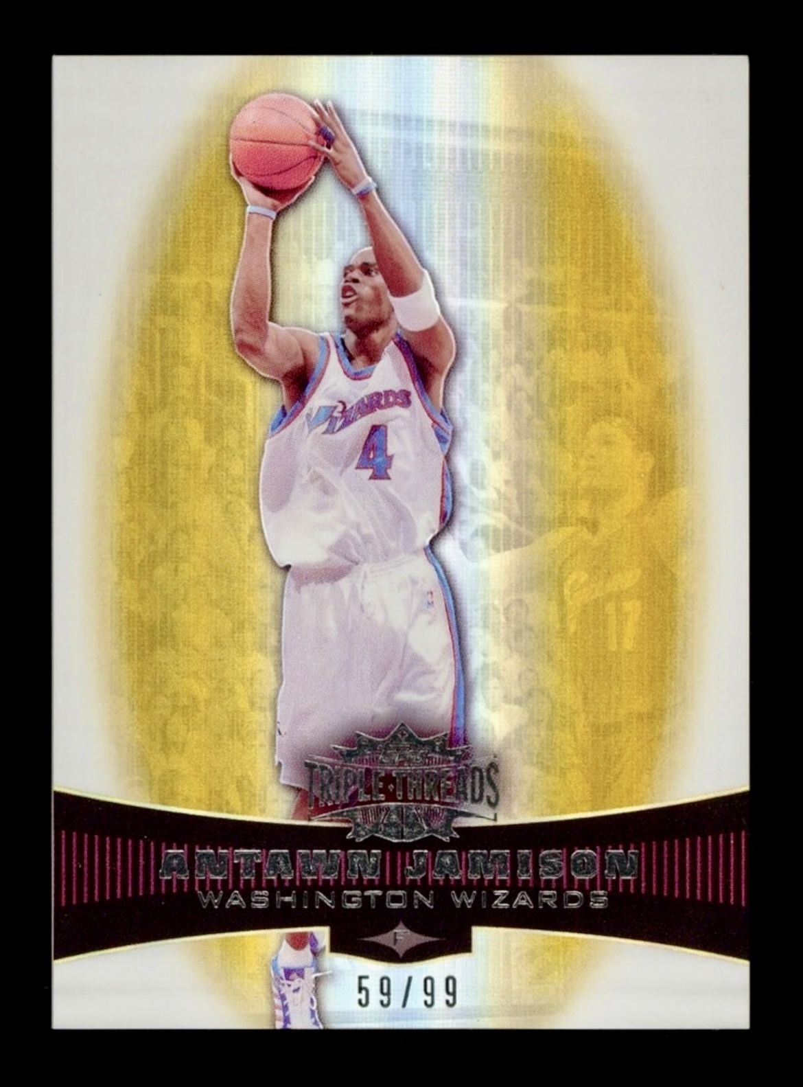 2007 Topps Triple Threads Antawn Jamison #74 Gold /99🔥🔥