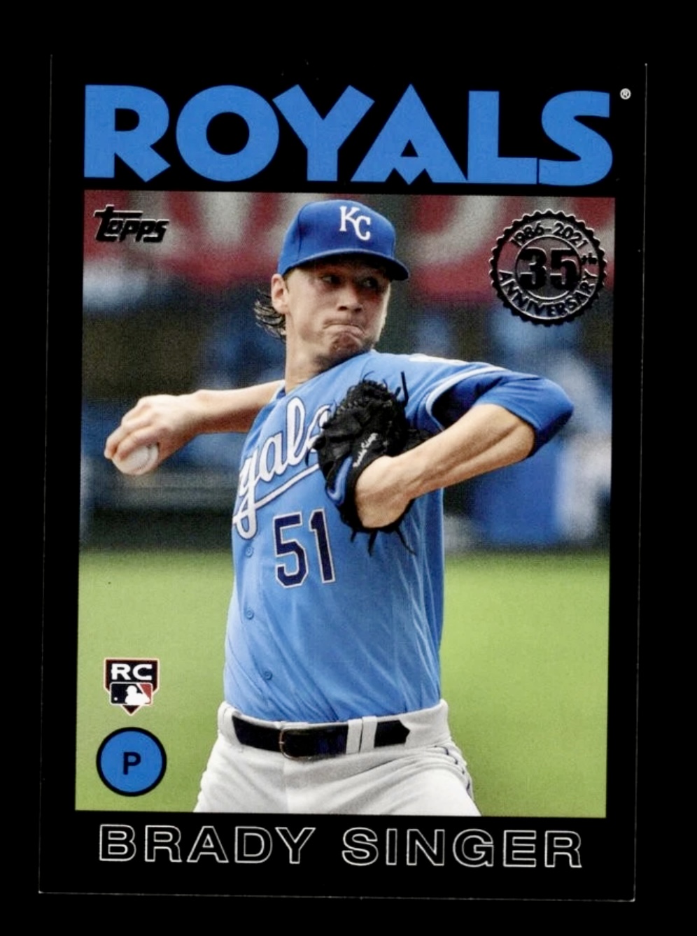 2021 Topps Brady Singer #86B-3 Rookie /299