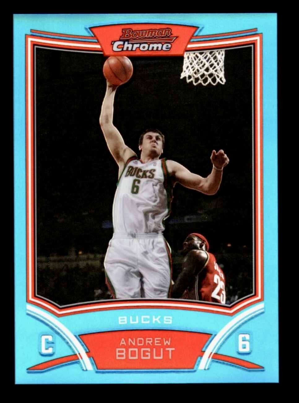 2008-09 Bowman Chrome Andrew Bogut #59 Blue Refractor /99 👀🔥