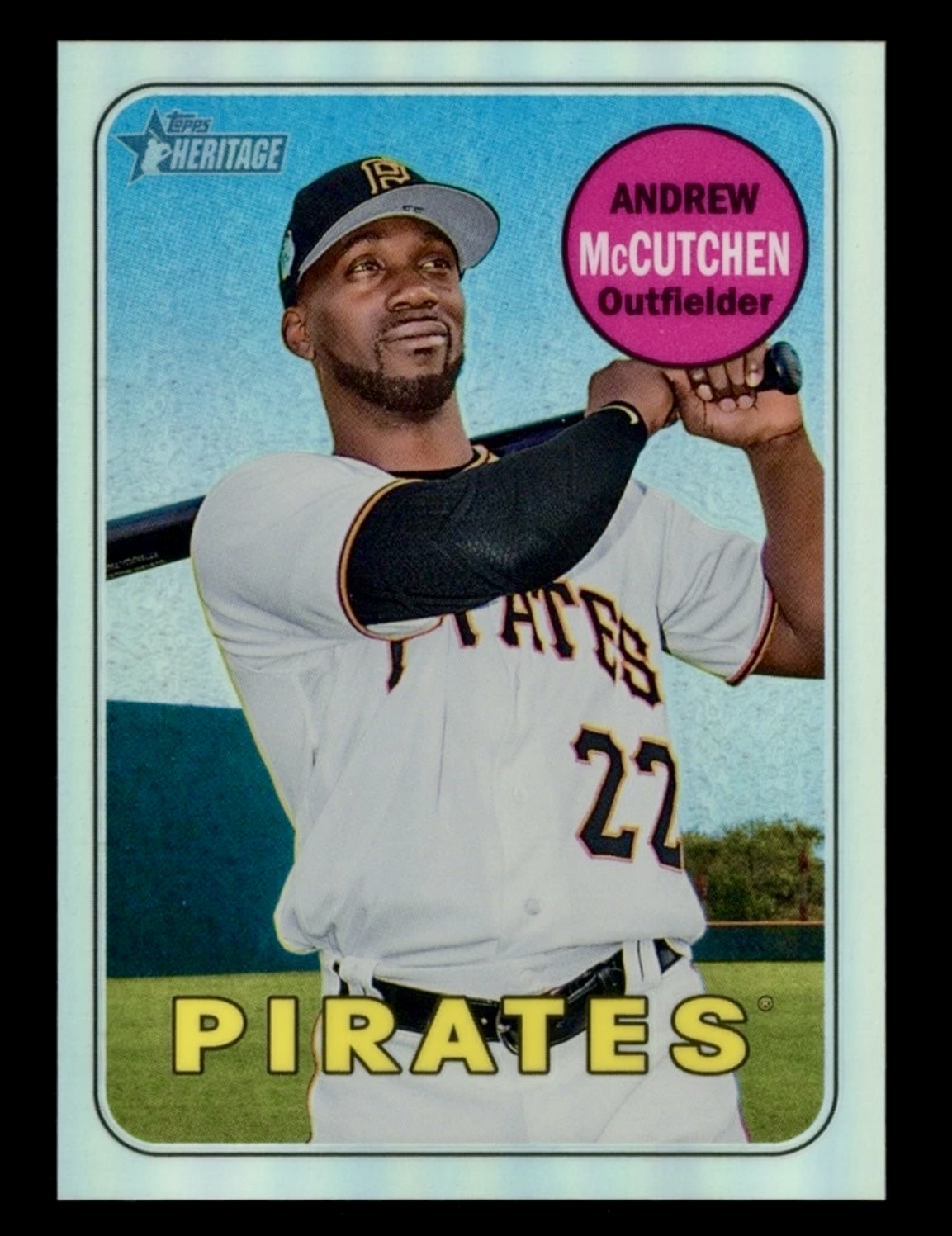 2018 Topps Heritage Andrew McCutchen #THC50 Chrome. /569 Refractor