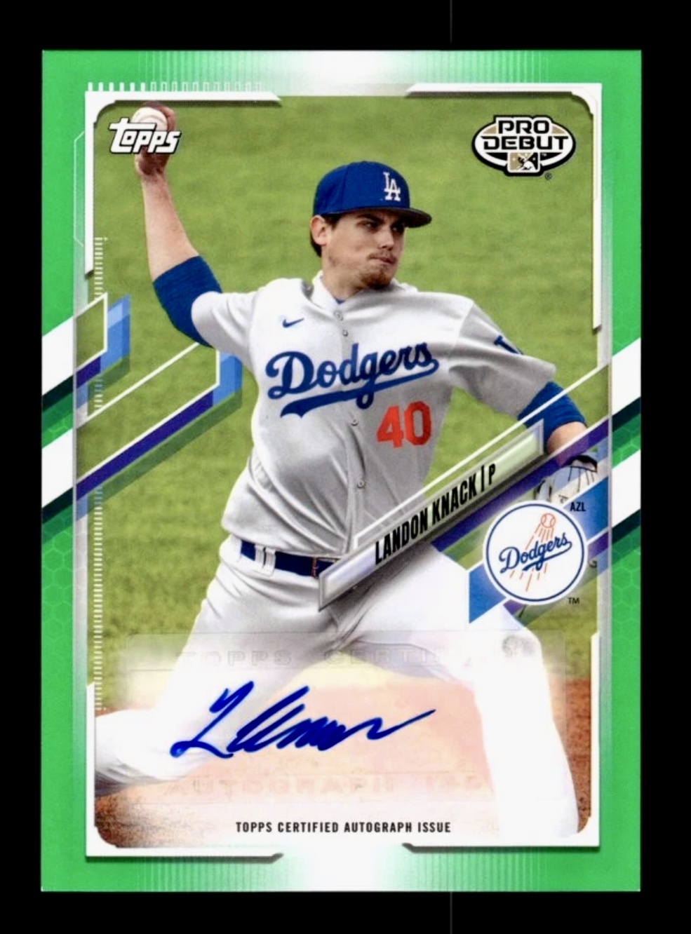 2021 Topps Pro Debut Landon Knack #PD-62 Green /99 Auto Autograph Rookie RC 🔥