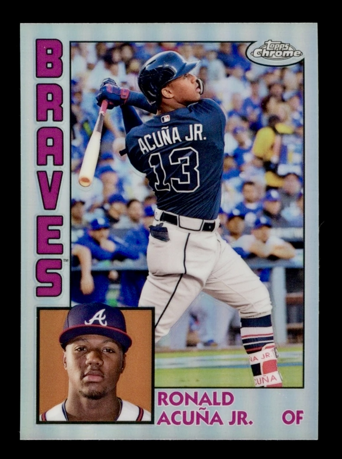 2019 Topps Chrome Ronald Acuna JR #84TC-24 1984 Refractor 🔥🔥