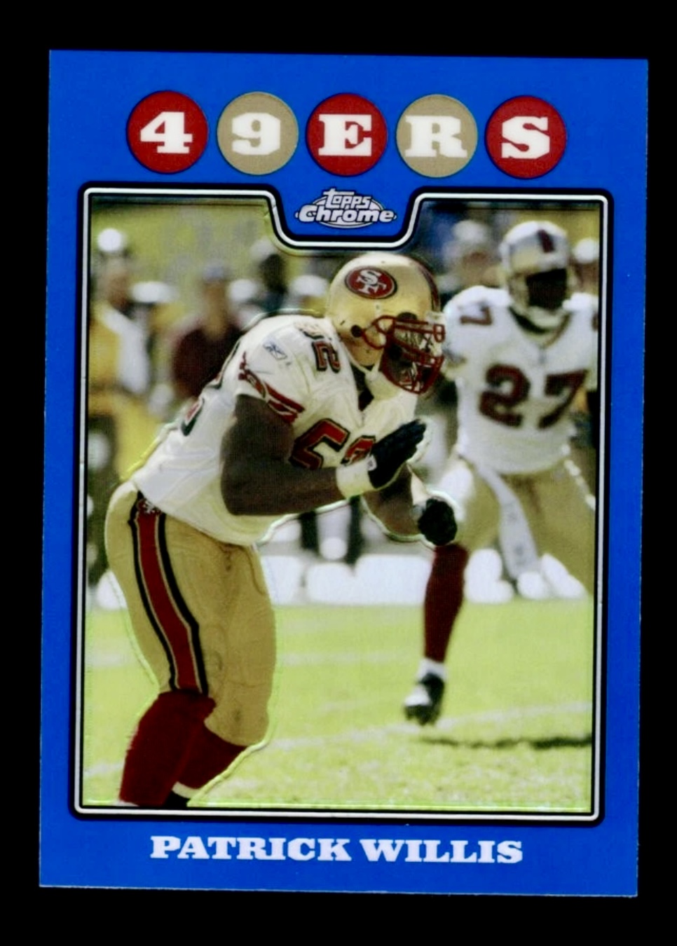 2008 Topps Chrome Patrick Willis #TC113 Blue Refractor 🔥🔥🔥