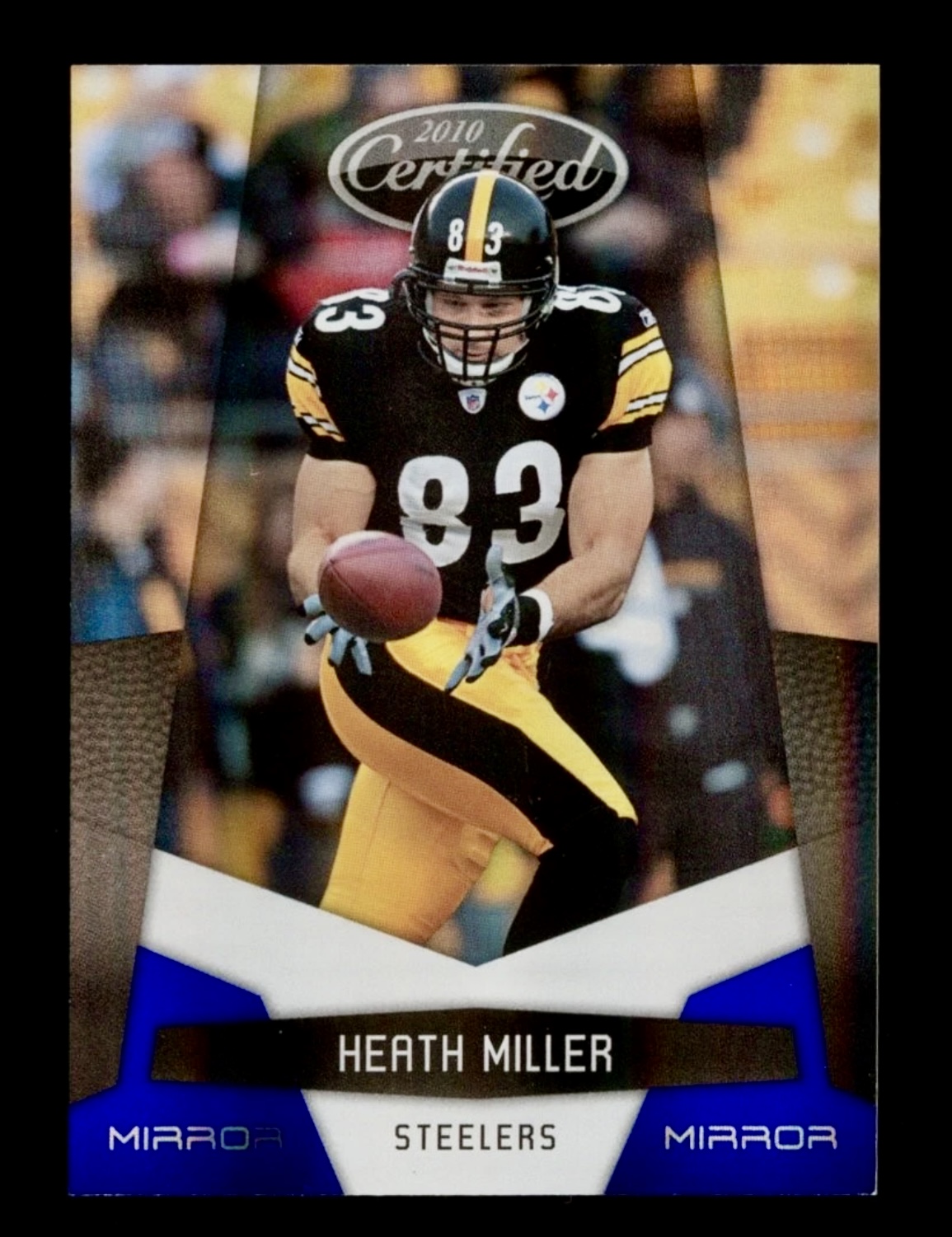 2010 Leaf Certified Heath Miller #119 Mirror Blue /100 🔥🔥👀