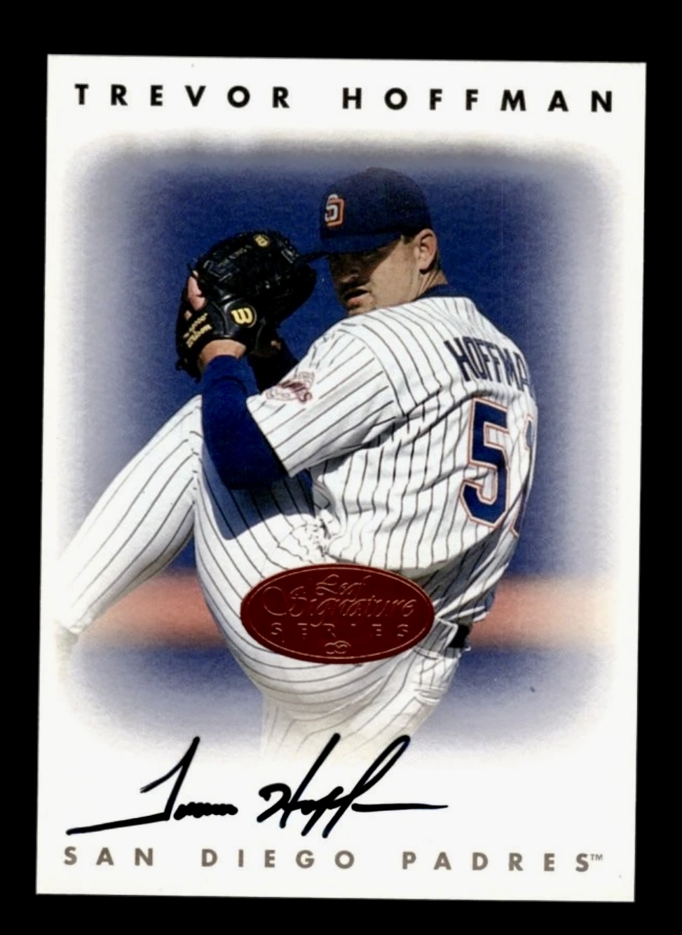 1996 Leaf Signature Series Trevor Hoffman Auto Autograph 🔥🔥👀
