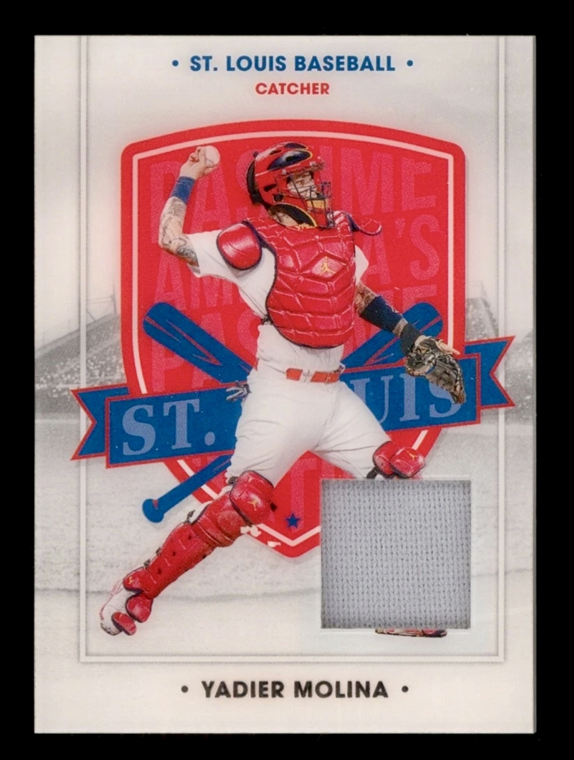 2021 Chronicles America Pastimes Yadier Molina #63 Game worn Relic