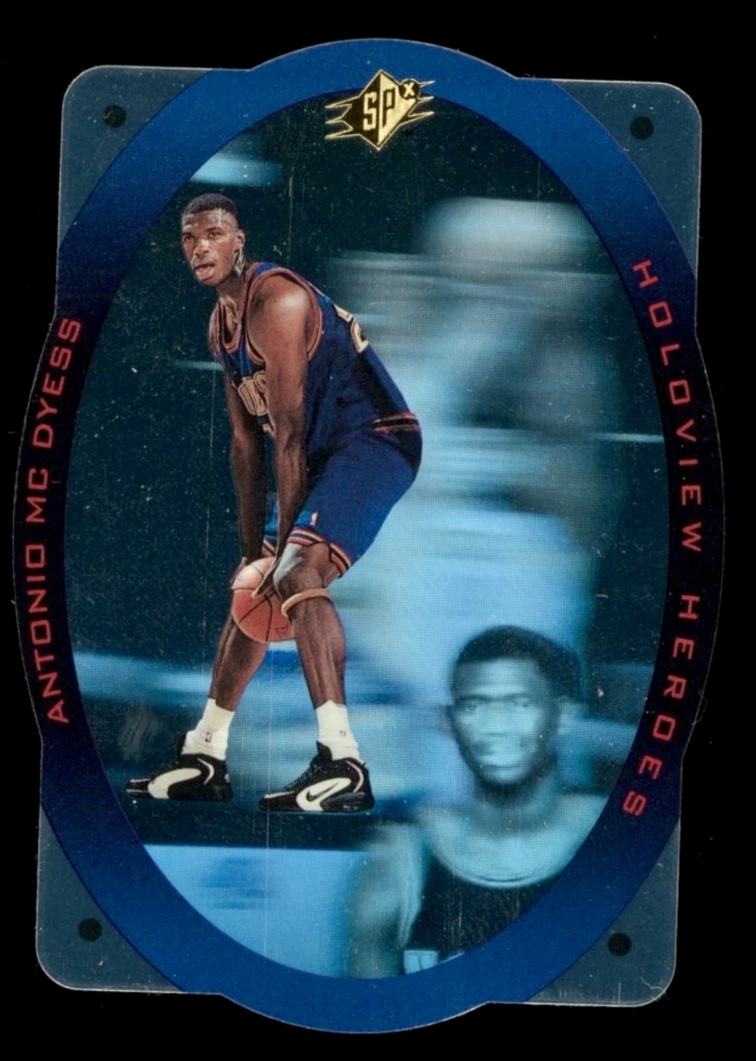 1996 UD SPX Antonio Mc Dyess #H6 Olivier Heroes Die Cut