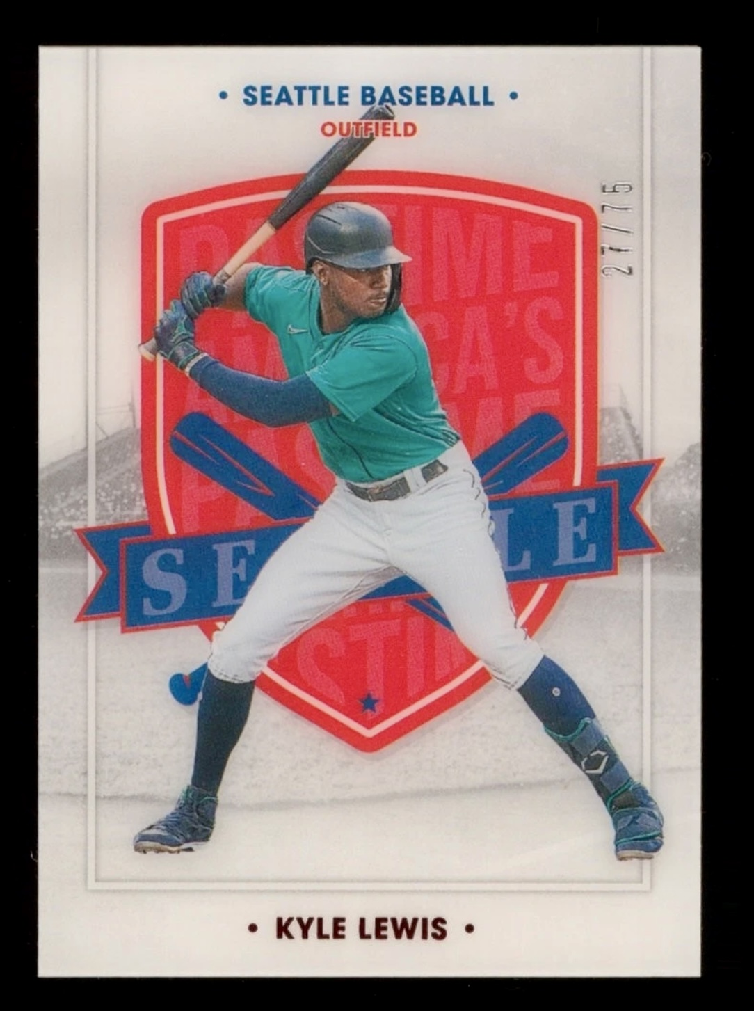 2021 Chronicles Americas Pastime Kyle Lewis #59 Rookie RC /75 Red