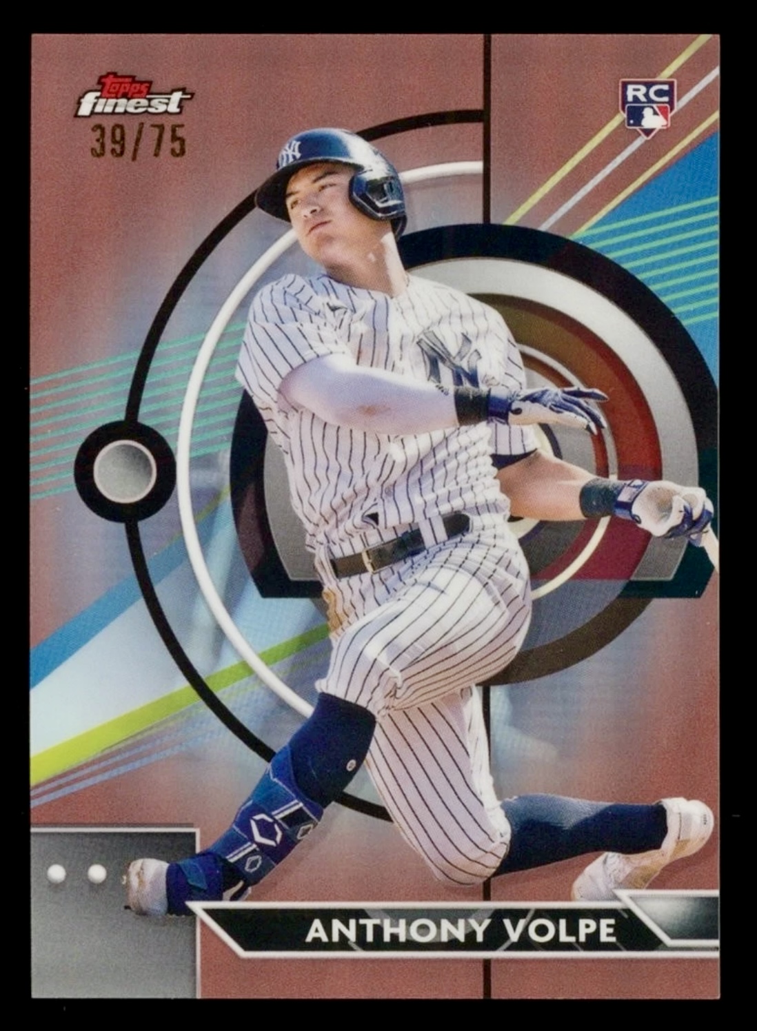 2023 Topps Finest Anthony Volpe #26 Rose Gold Refractor RC SP /75 🔥🔥👀