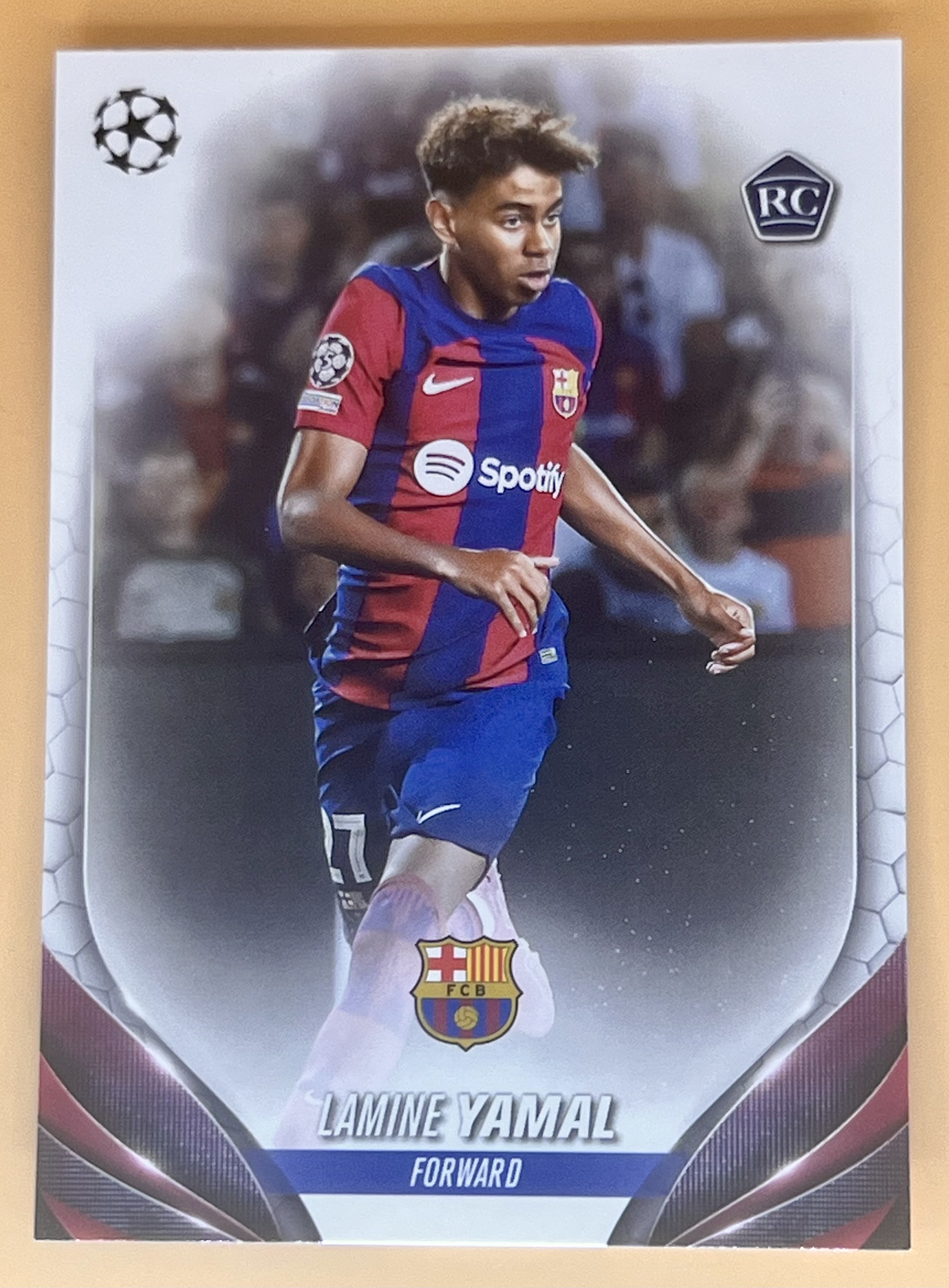2023-24 Topps UEFA Club Competitions Lamine Yamal #64 Rookie RC Barcelona