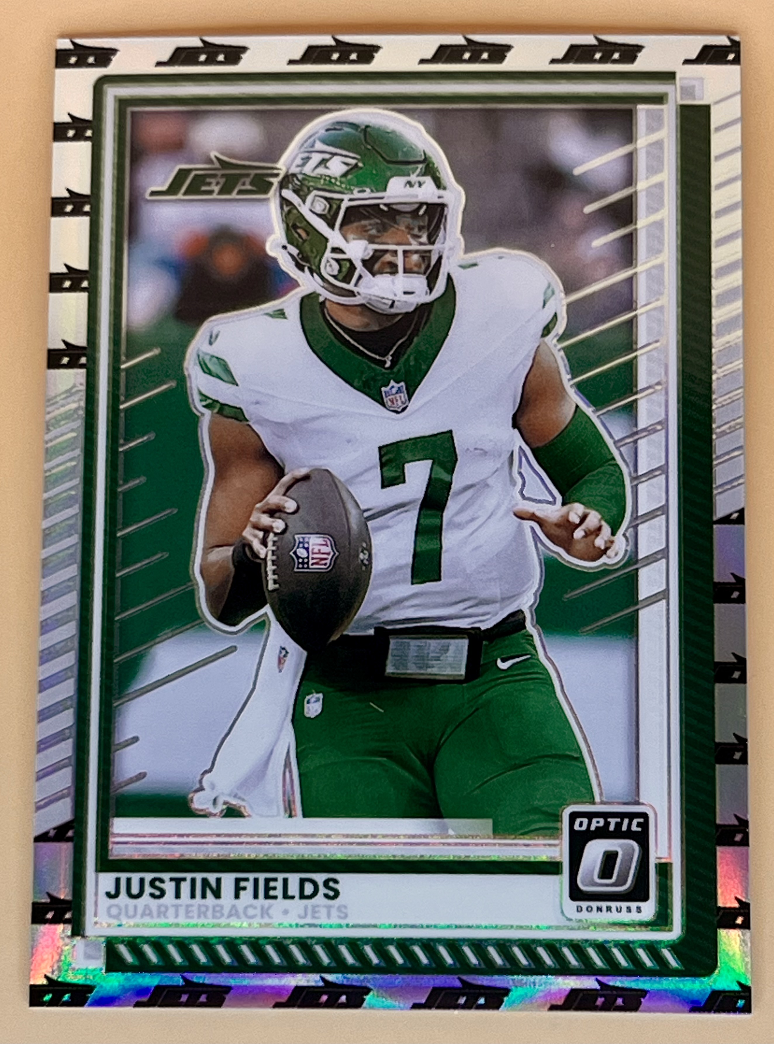 2025 Donruss Optic Justin Fields #167 Team Logo Prizm /32 Rare🔥🔥