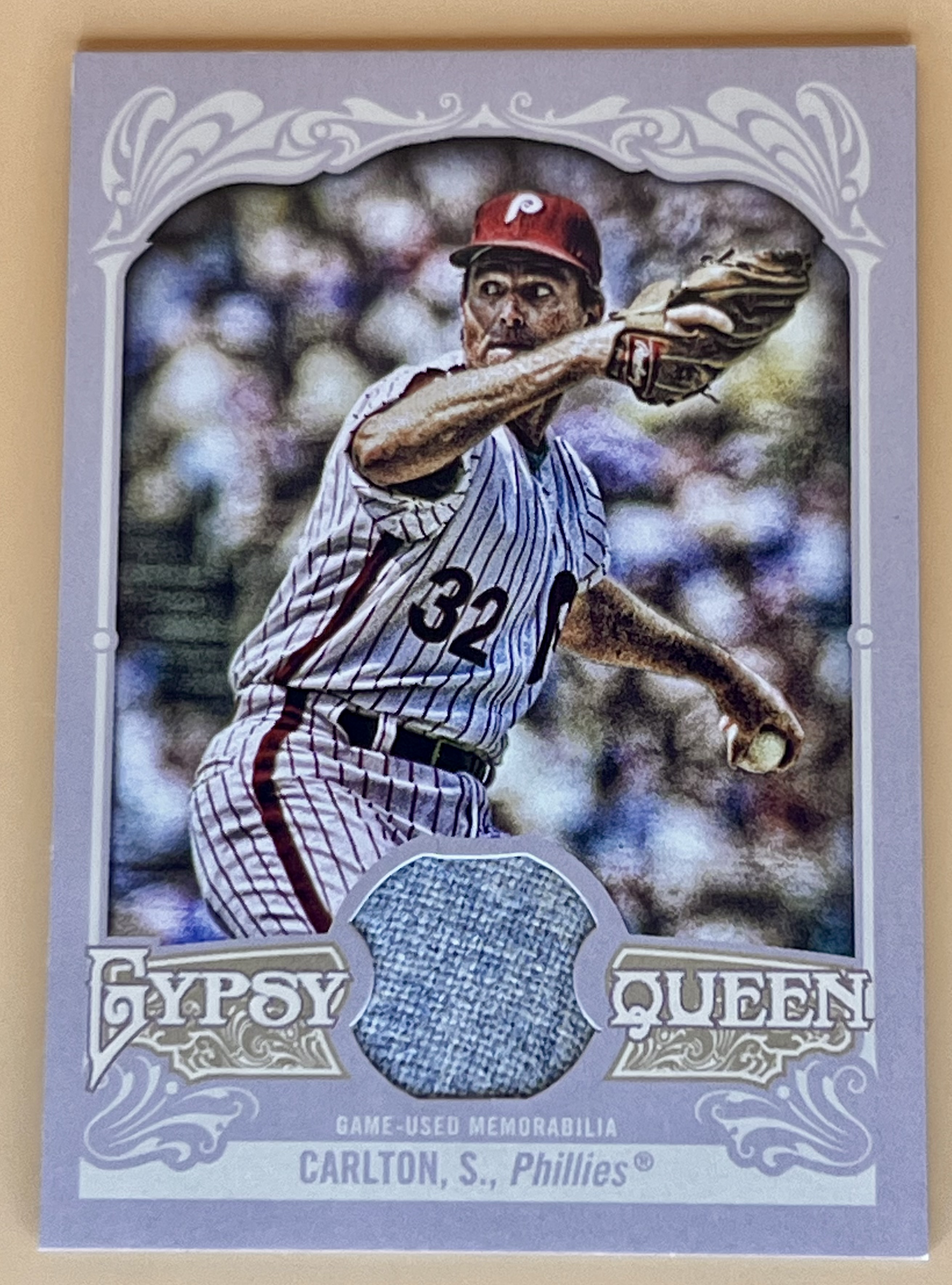 2012 Topps Gypsy Queen Steve Carlton #GQR-SC Game Used Relic