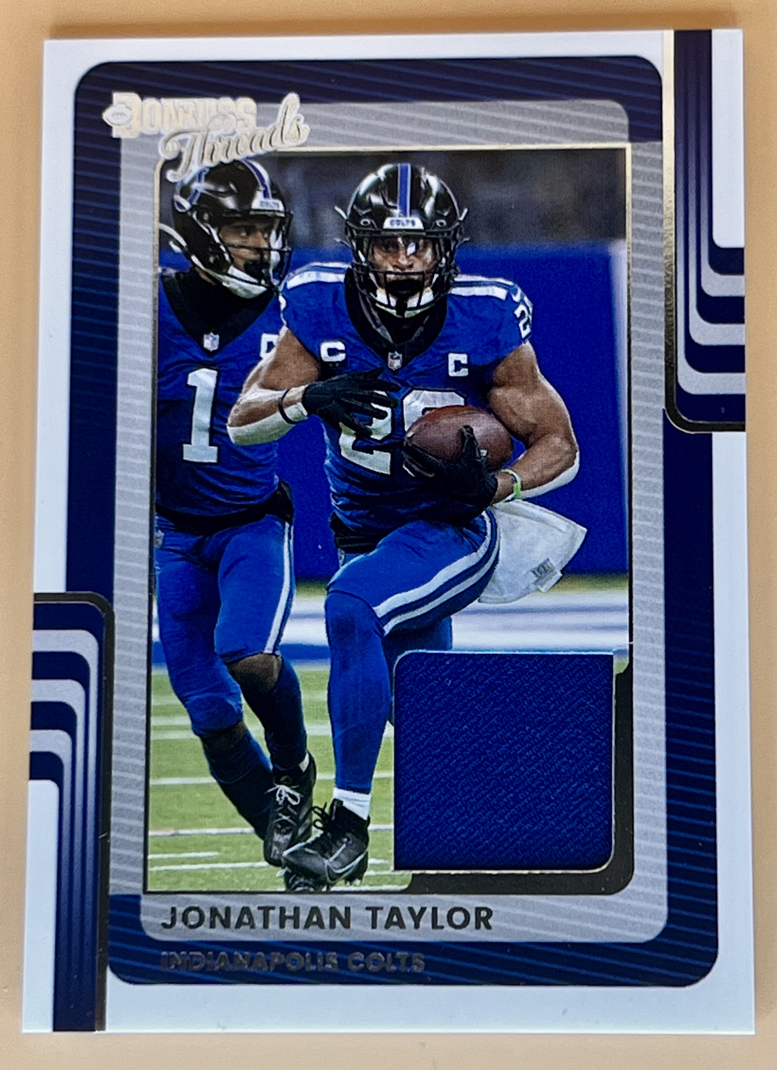 2025 Panini Donruss Threads Jonathan Taylor #DTG-JTR Jersey Relic