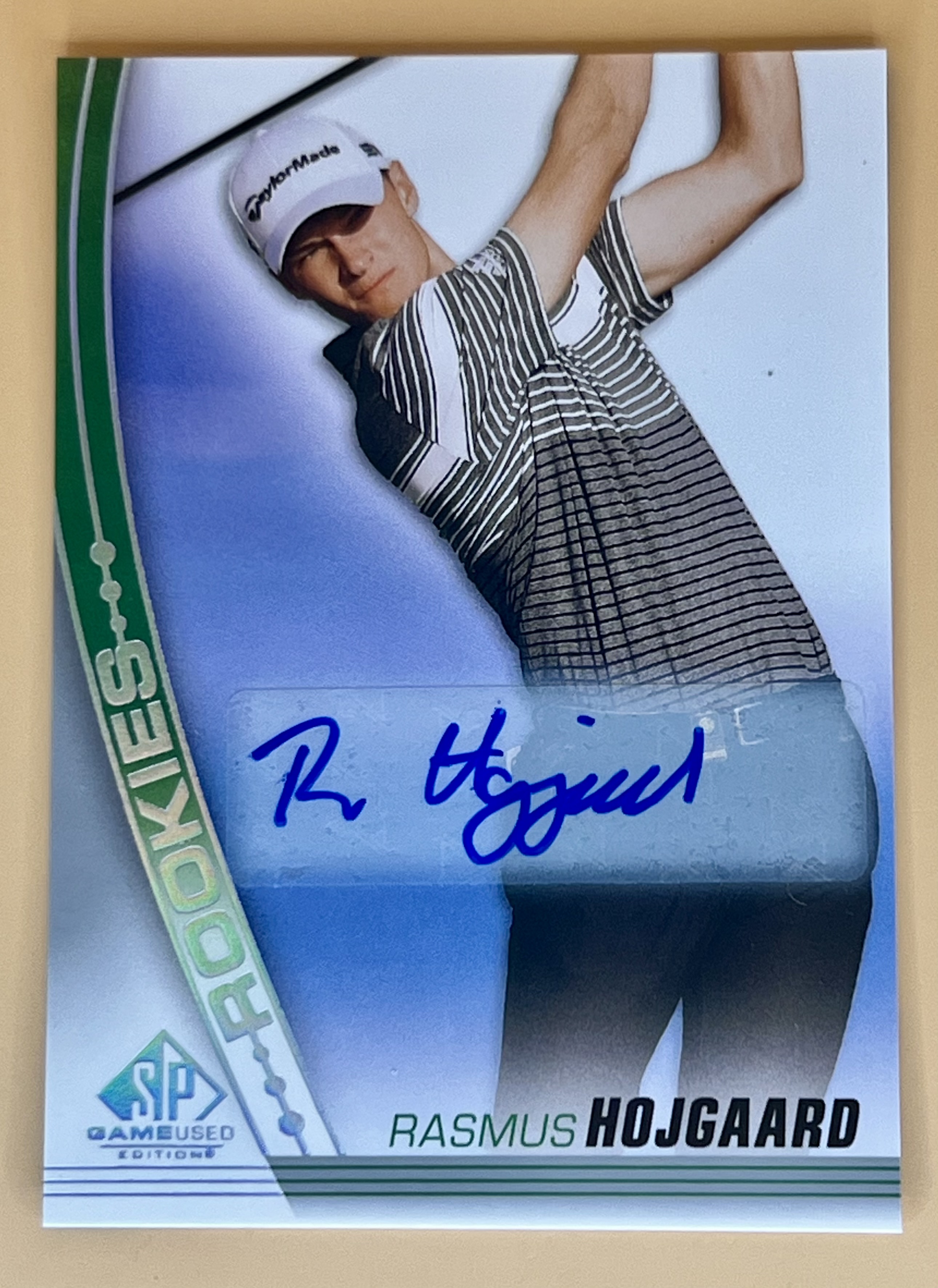 2021 SP Game Used Golf Rasmus Hojgaard #46 Rookies Auto RC SP
