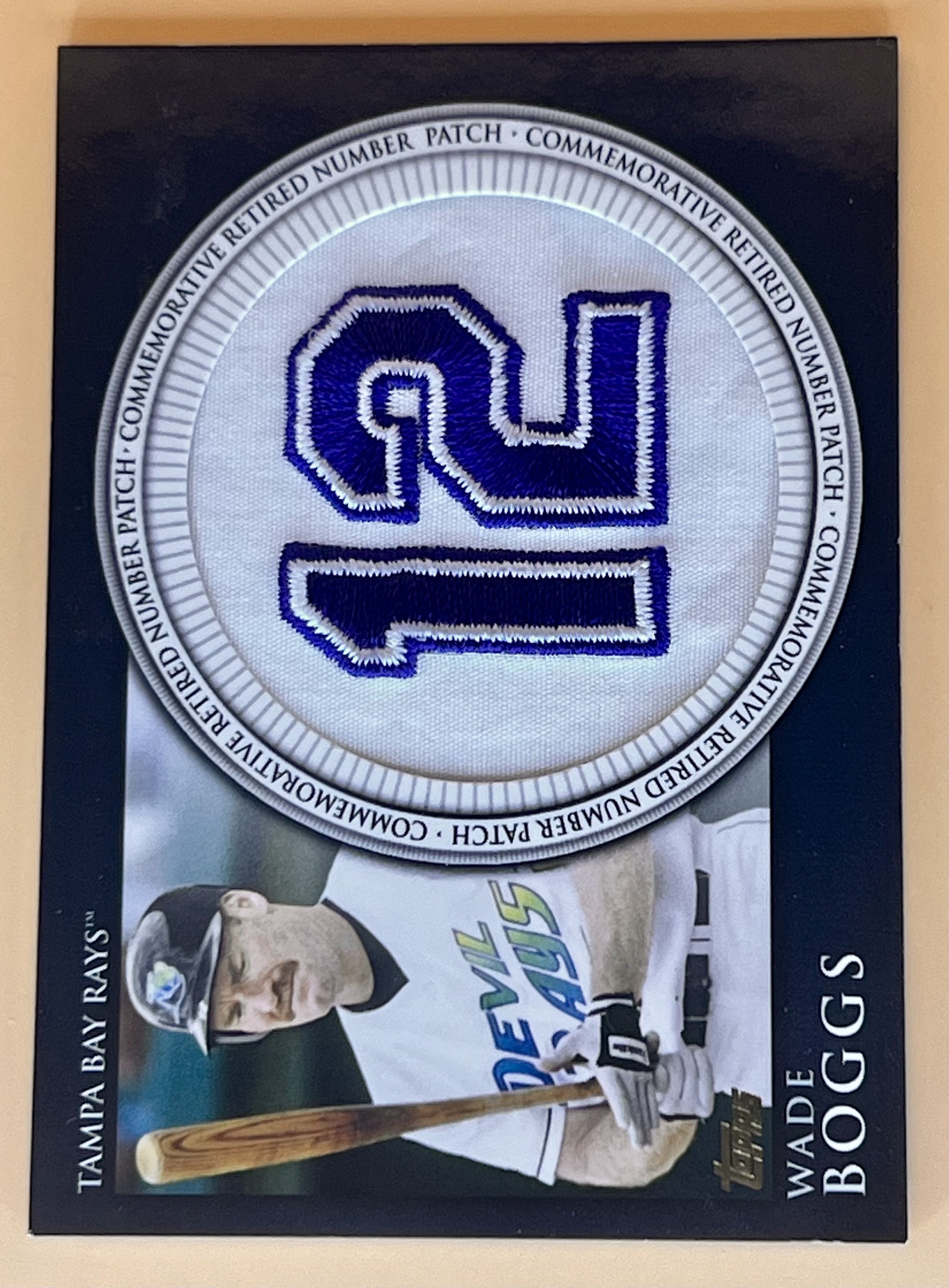 2012 Topps Wade Boggs #RN-WB Retired Numbers Patch