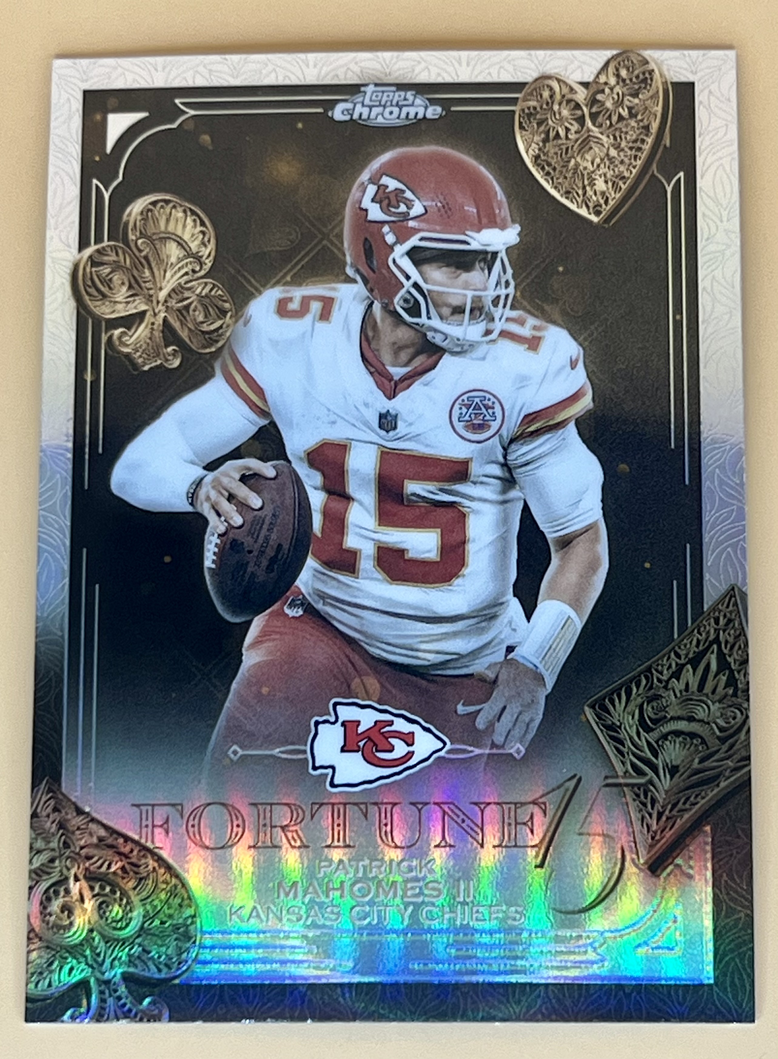 2025 Topps Chrome Patrick Mahomes #F15-6 Fortune 15 Refractor KC Great QB🔥