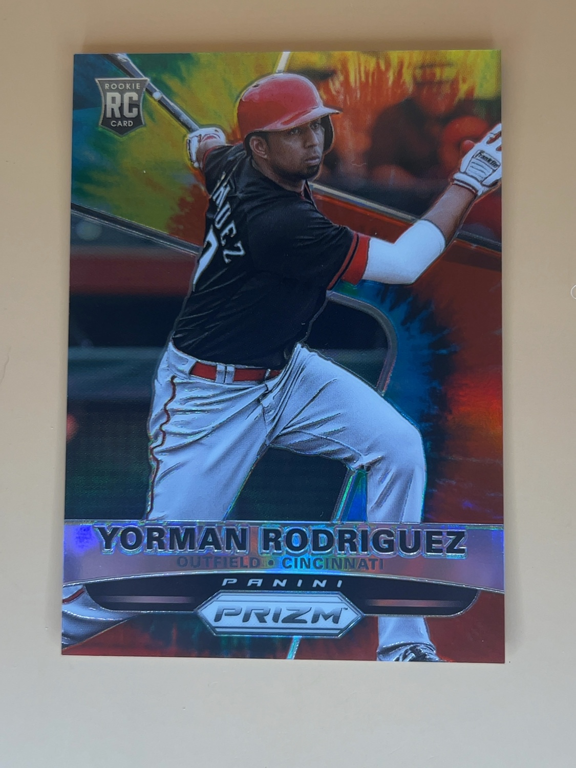 2015 Panini Prizm Yorman Rodriguez Tie Dye Prizm RC /50 π₯π₯ #179