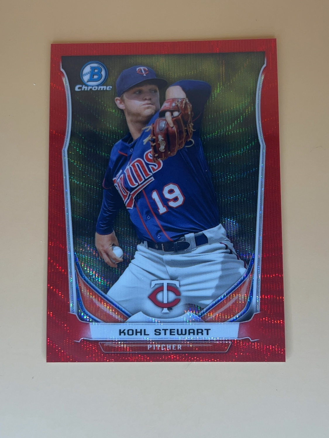2014 Bowman Chrome Draft Kohl Stewart #CTP-1 Red Wave Refractor /25 🔥🔥