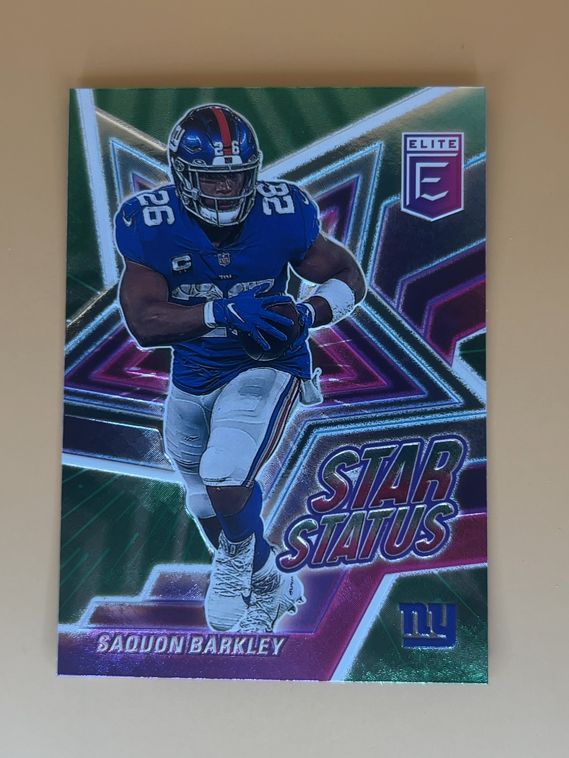 2021 Donruss Elite Saquon Barkley #SS12 Star Status Green
