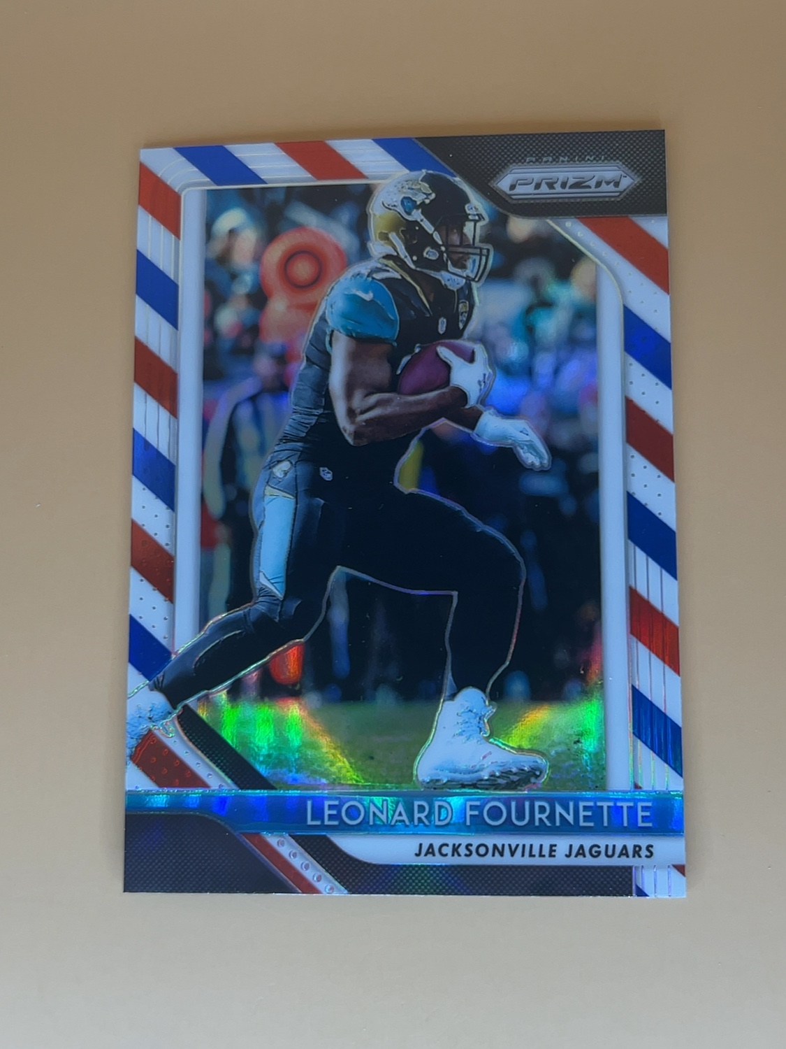 2018 Prizm Leonard Fournette #109 RWB Red White & Blue Prizm