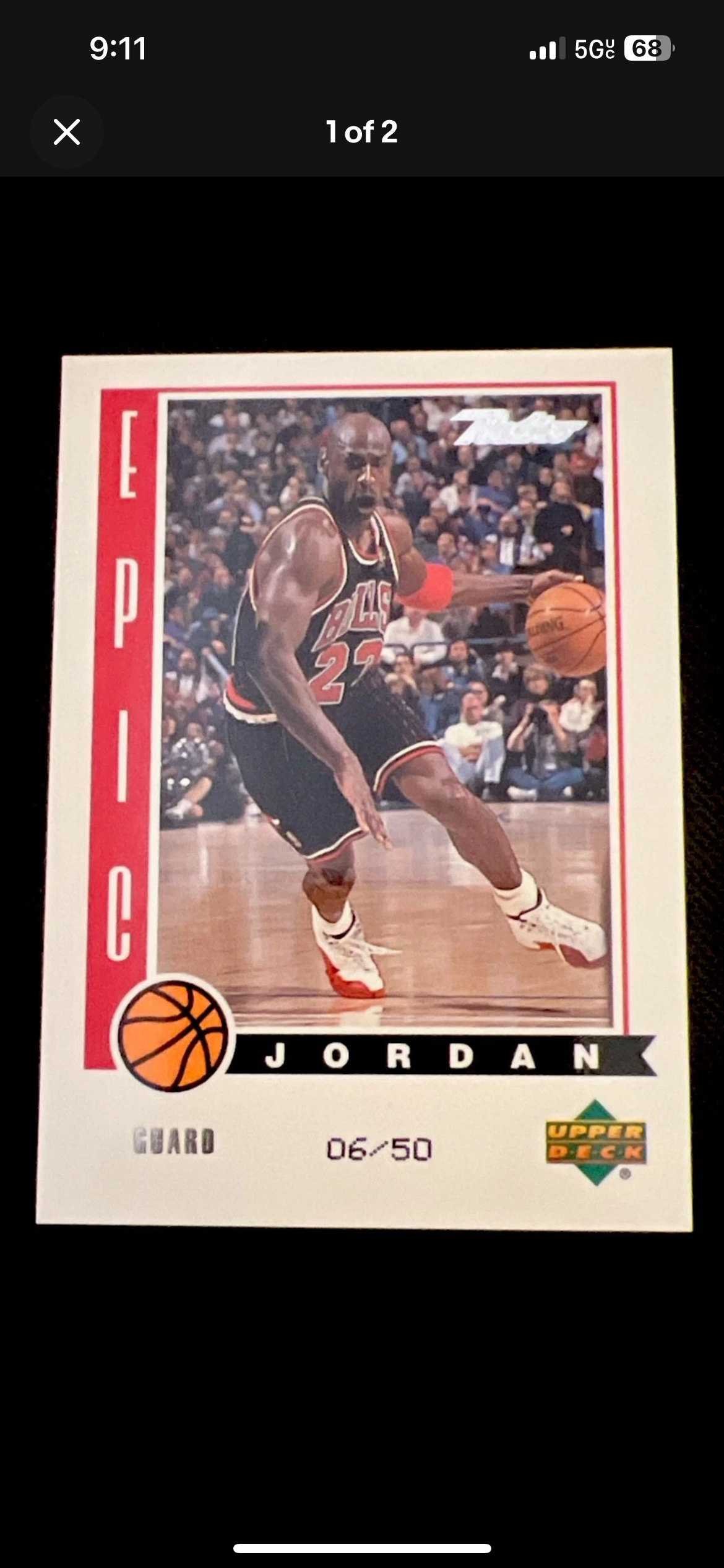 1999 Upper Deck Retro Michael Jordan #J8 Epic Jordan SP /50 Super Rare