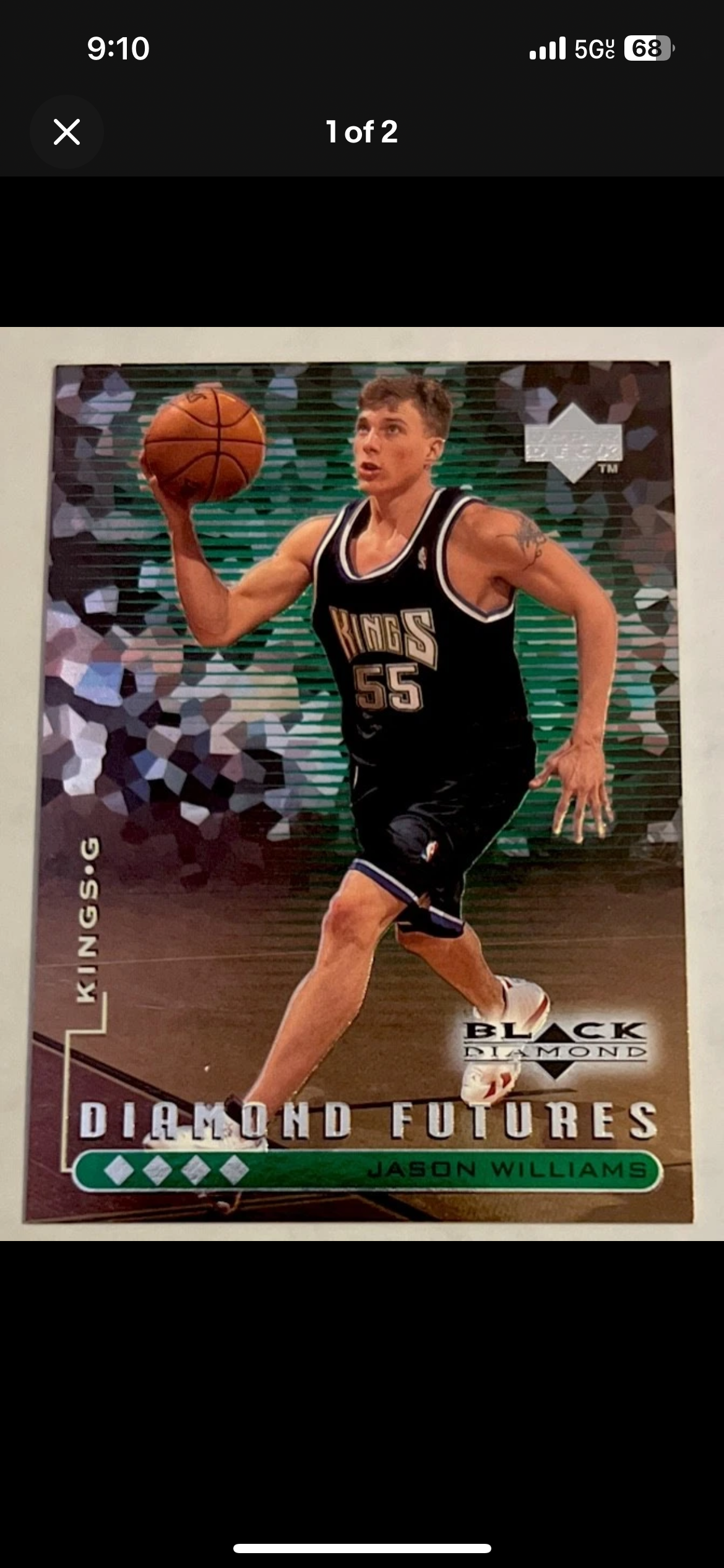 1998-99 Black Diamond Jason Williams #96 Diamond Futures Quadruple Diamond /150 Rookie RC π₯π₯