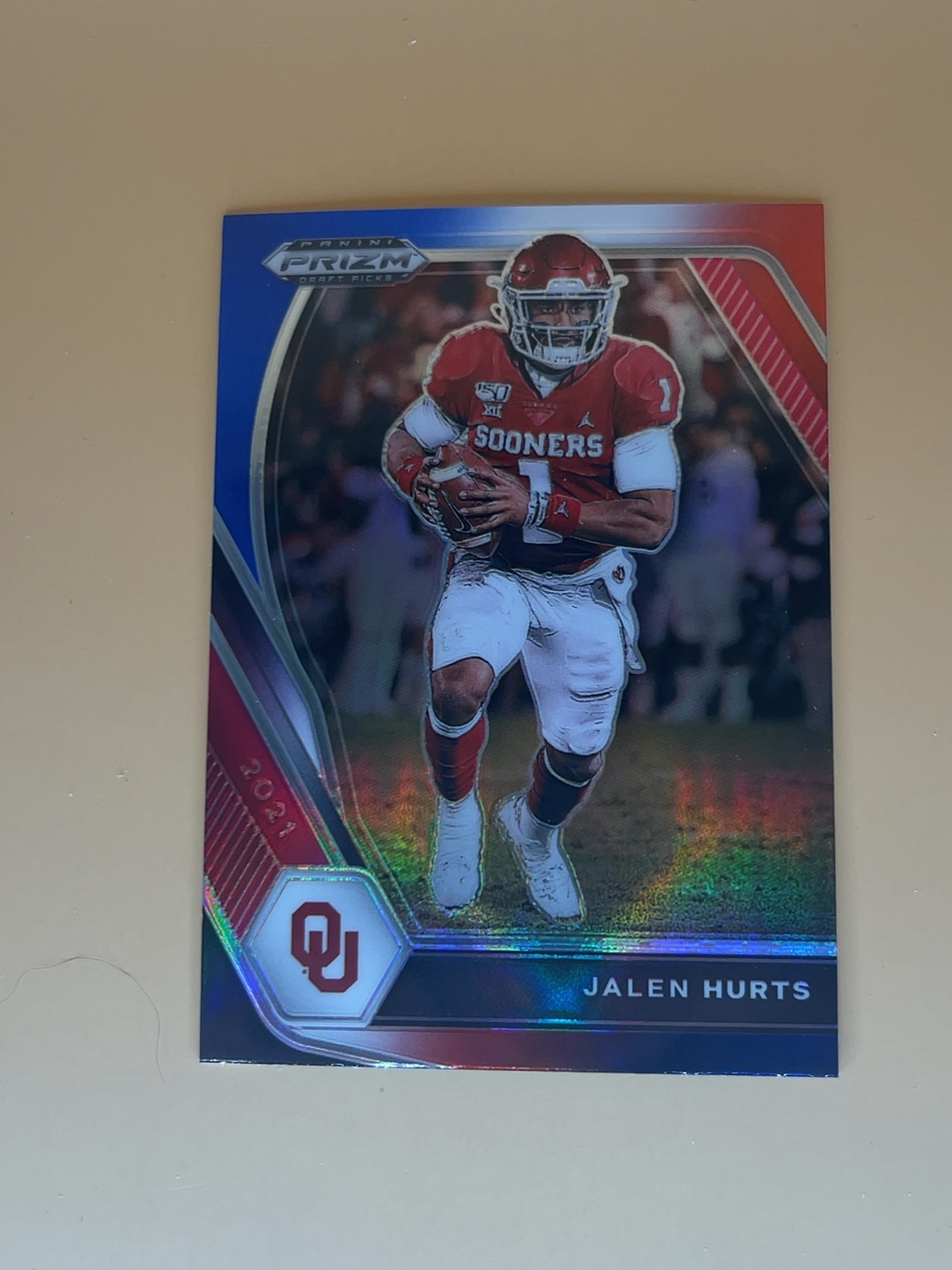 2021  Prizm Draft Picks  Jalen Hurts #32 RWB Prizm 