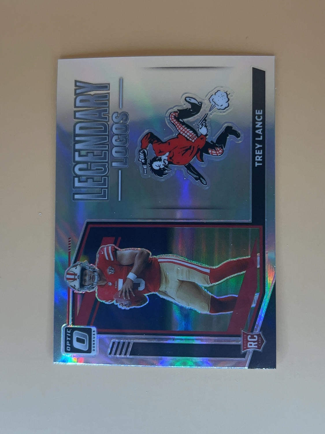 2021 Donruss Optic  Trey Lance #LL-18 Legendary Logos Silver Prizm RC