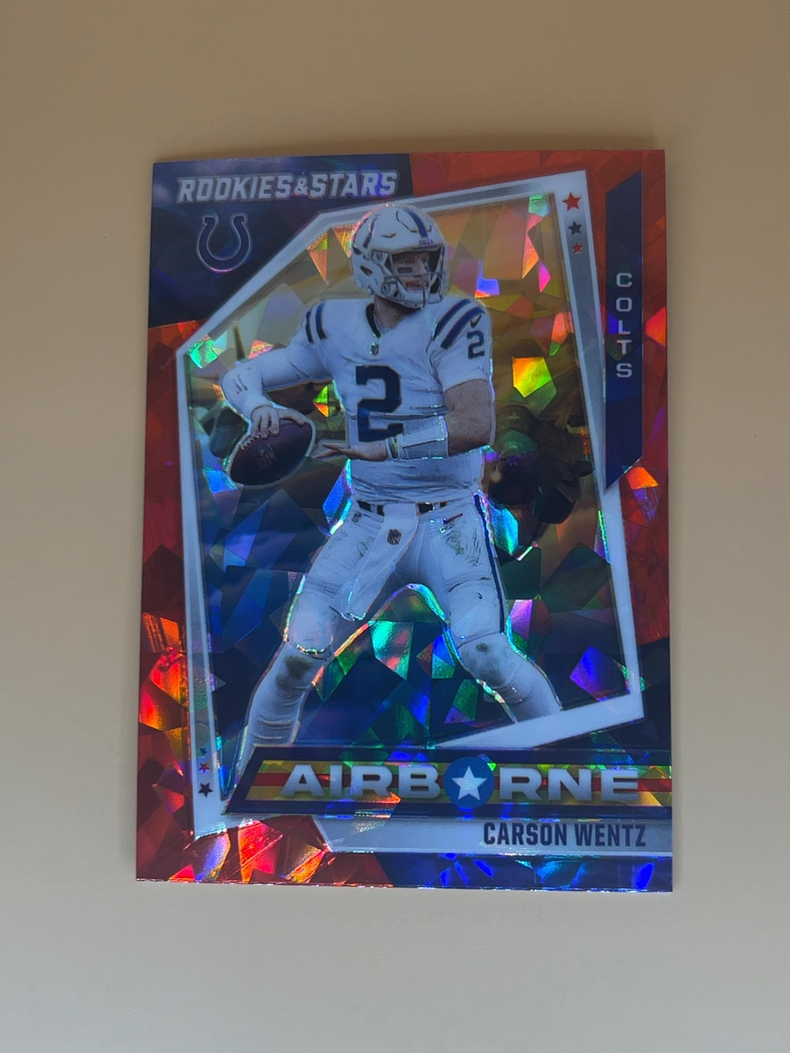 2021 Rookie & Stars Carson Wentz #AB-15 Red Ice Airborne