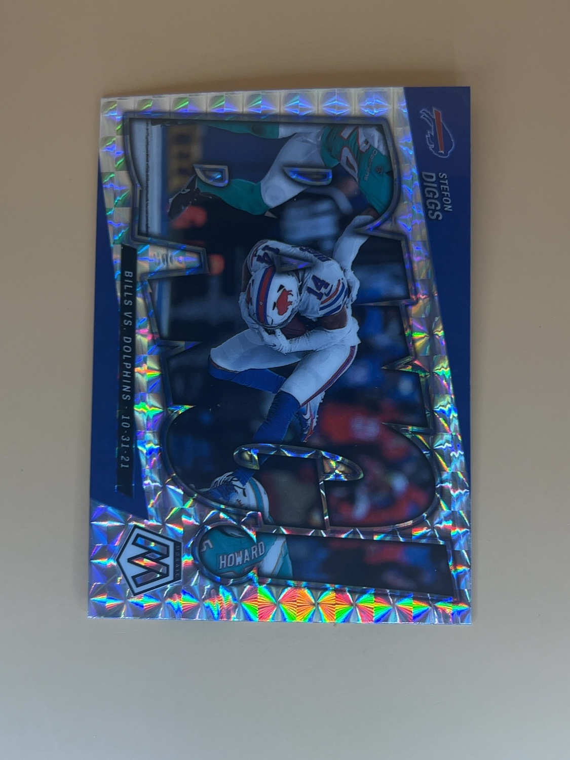 2022 Panini Mosaic  Stefan Diggs #B11 Bang! Silver Mosaic Prizm 