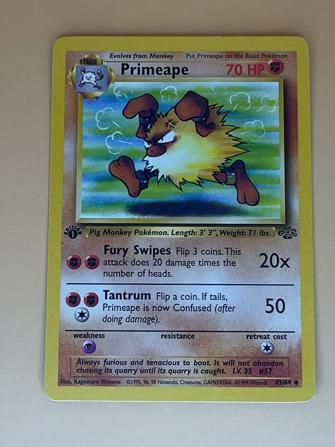 Jungle Primate #43/64 1st Edition