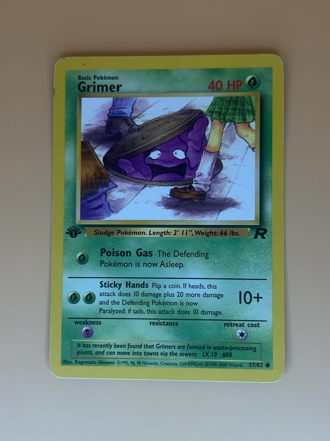Team Rocket Grimer #57/82 1St Edition