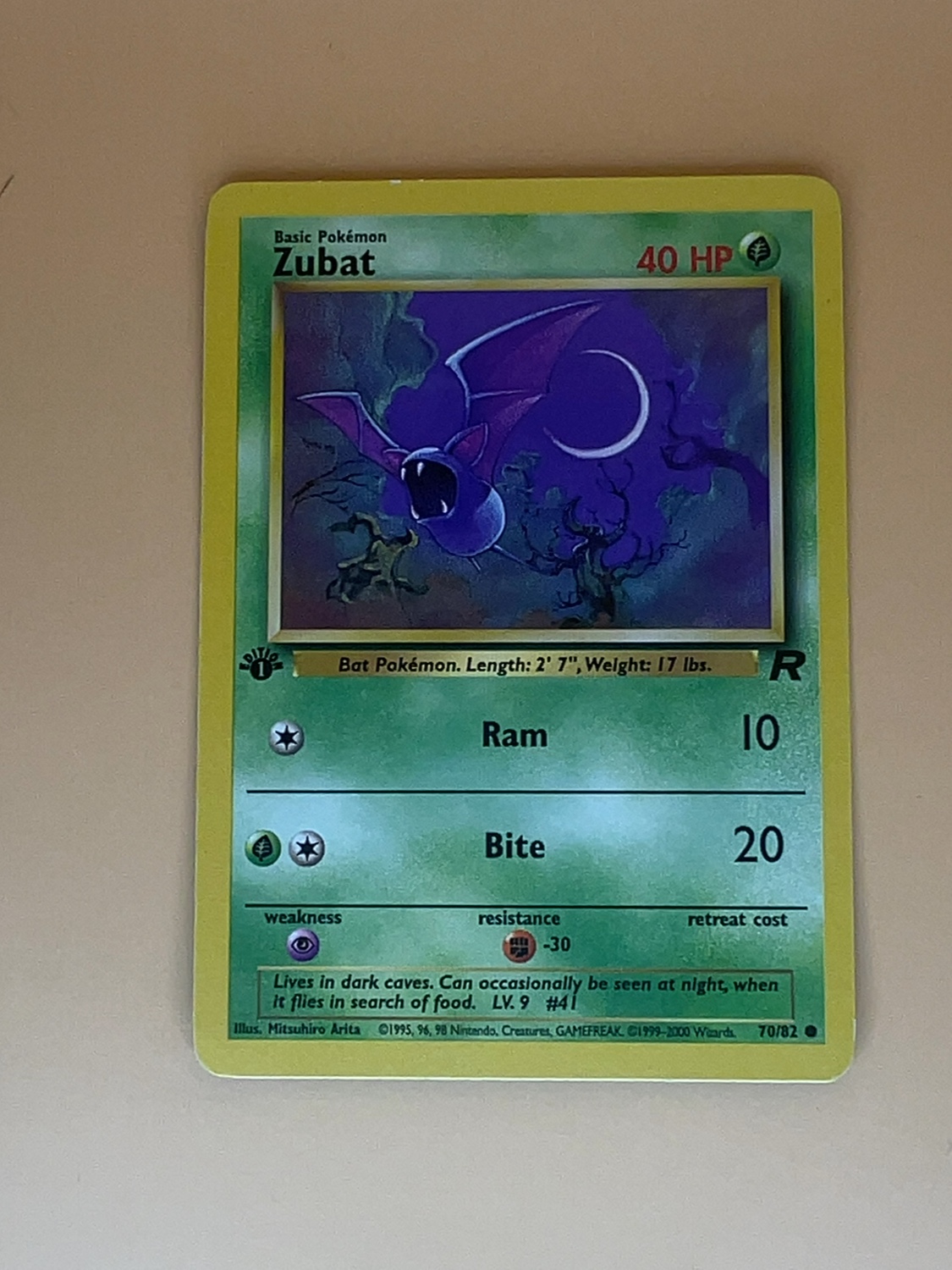 Team Rocket Zubat #70/82 1St Edition