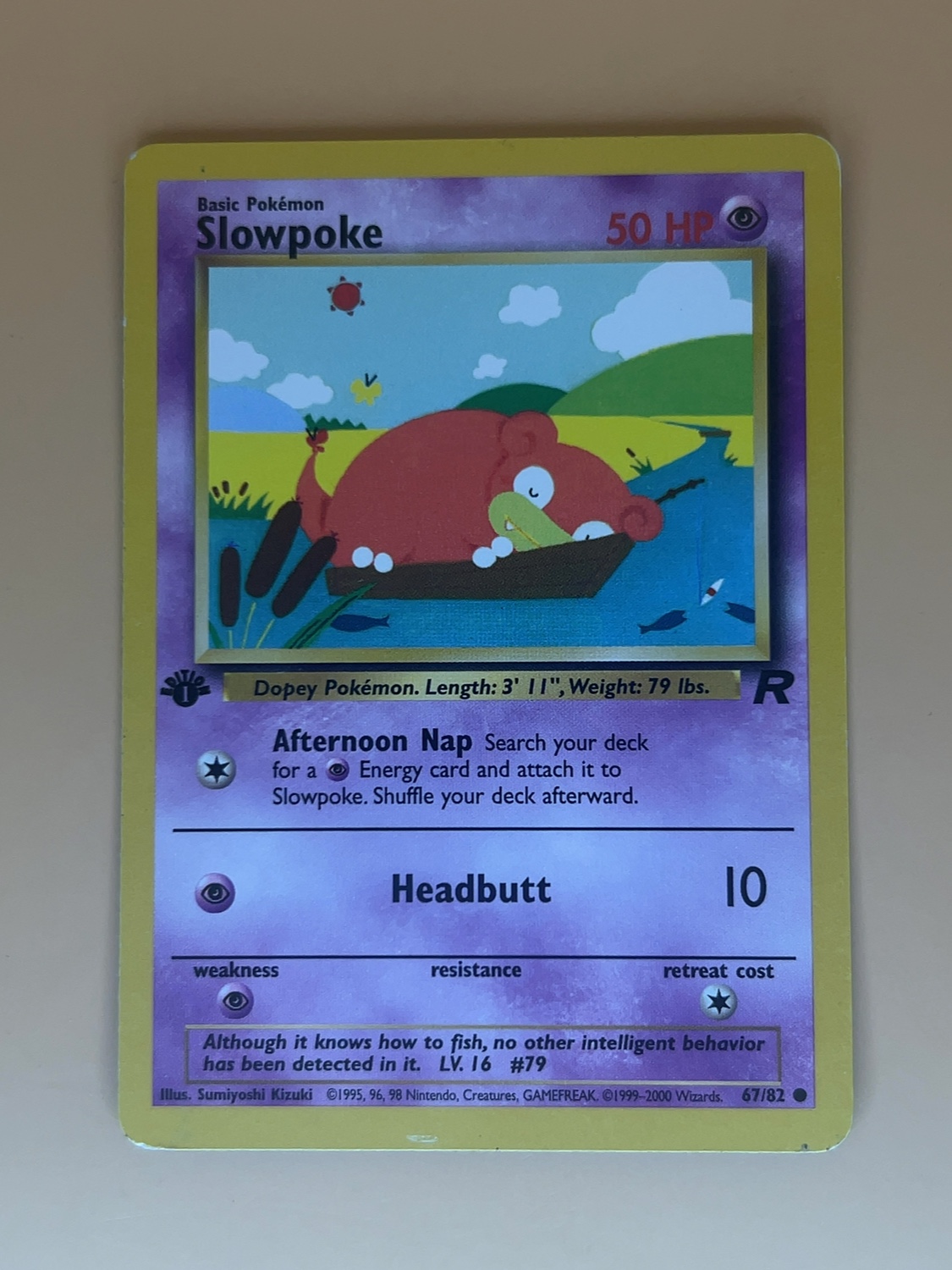 Team Rocket Slowpoke #67/82 1st Edition