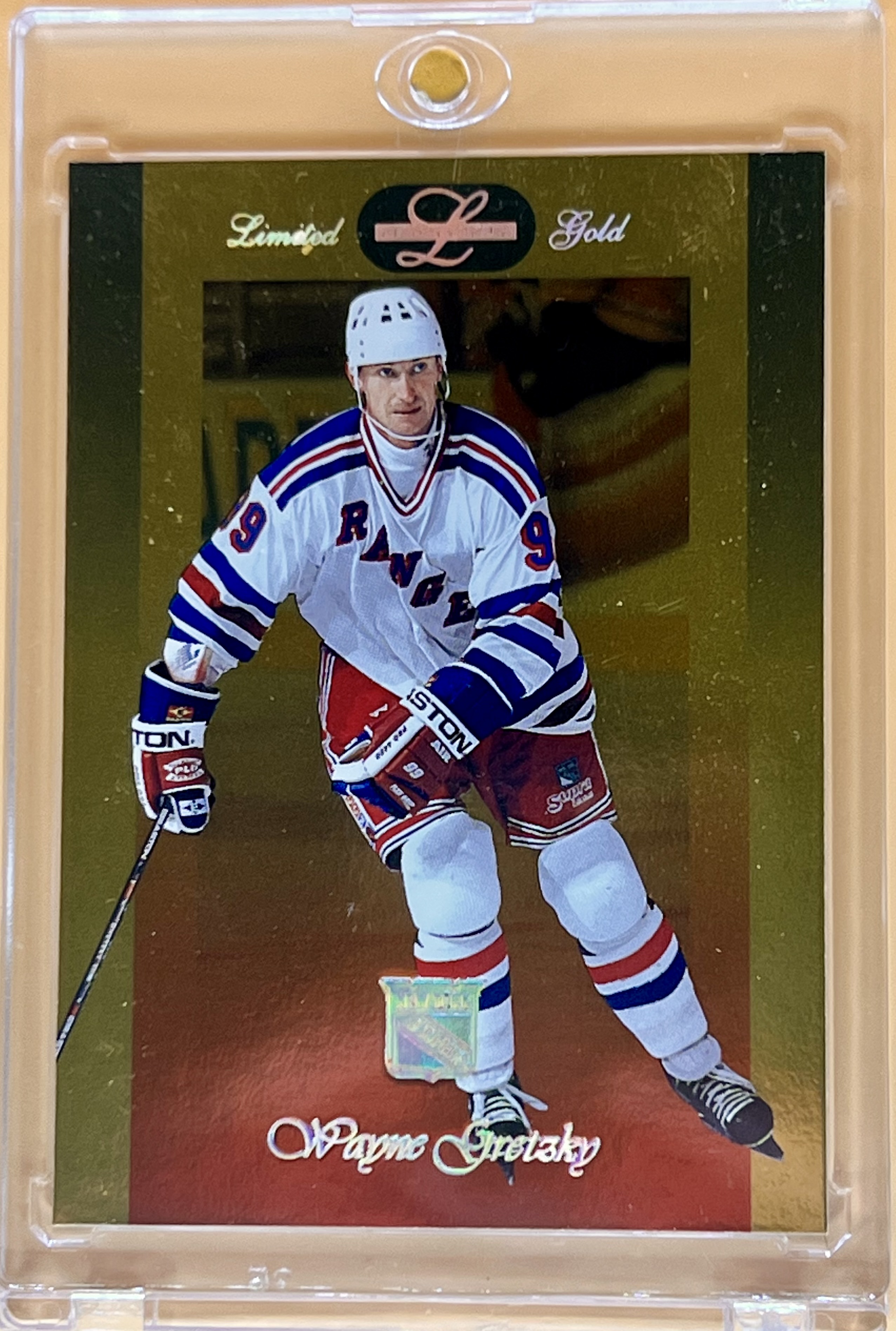 1996-97 Leaf Limited Wayne Gretzky #7 Gold Rare 🚨🔥🔥