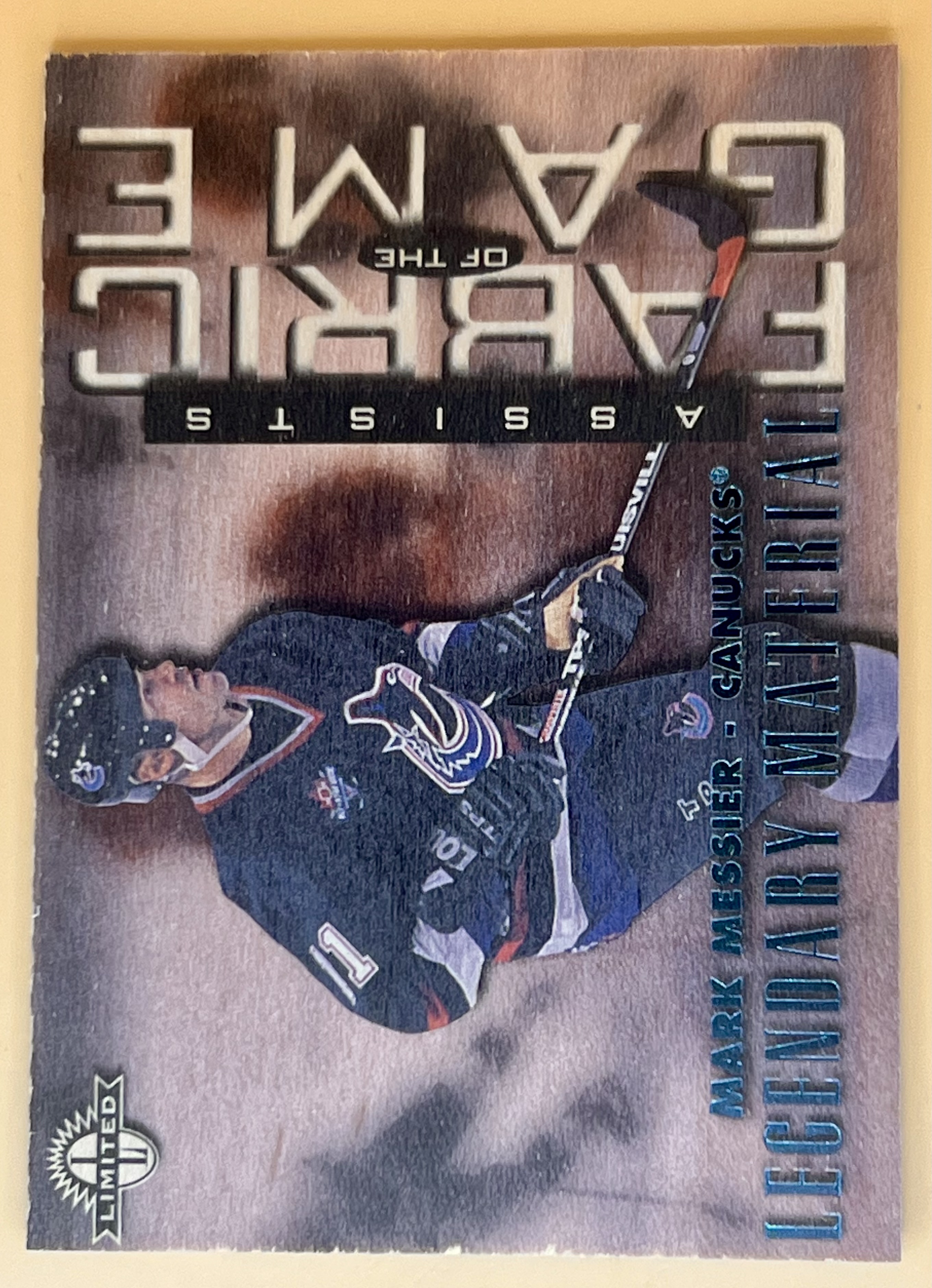 1997-98 Donruss Limited Mark Messier #44 Fabric Of The Game /100