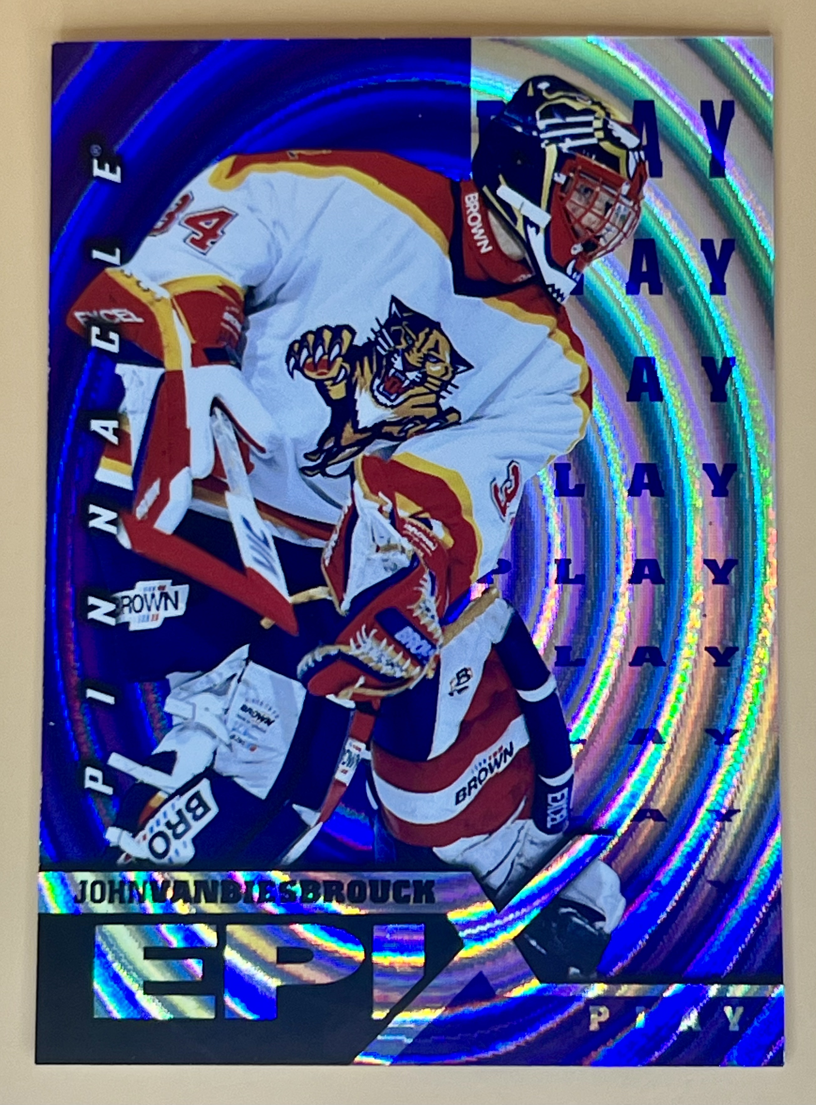 1997-98 Pinnacle John Vanbriesbrouck #E2 Epic Play Purple 🔥🔥