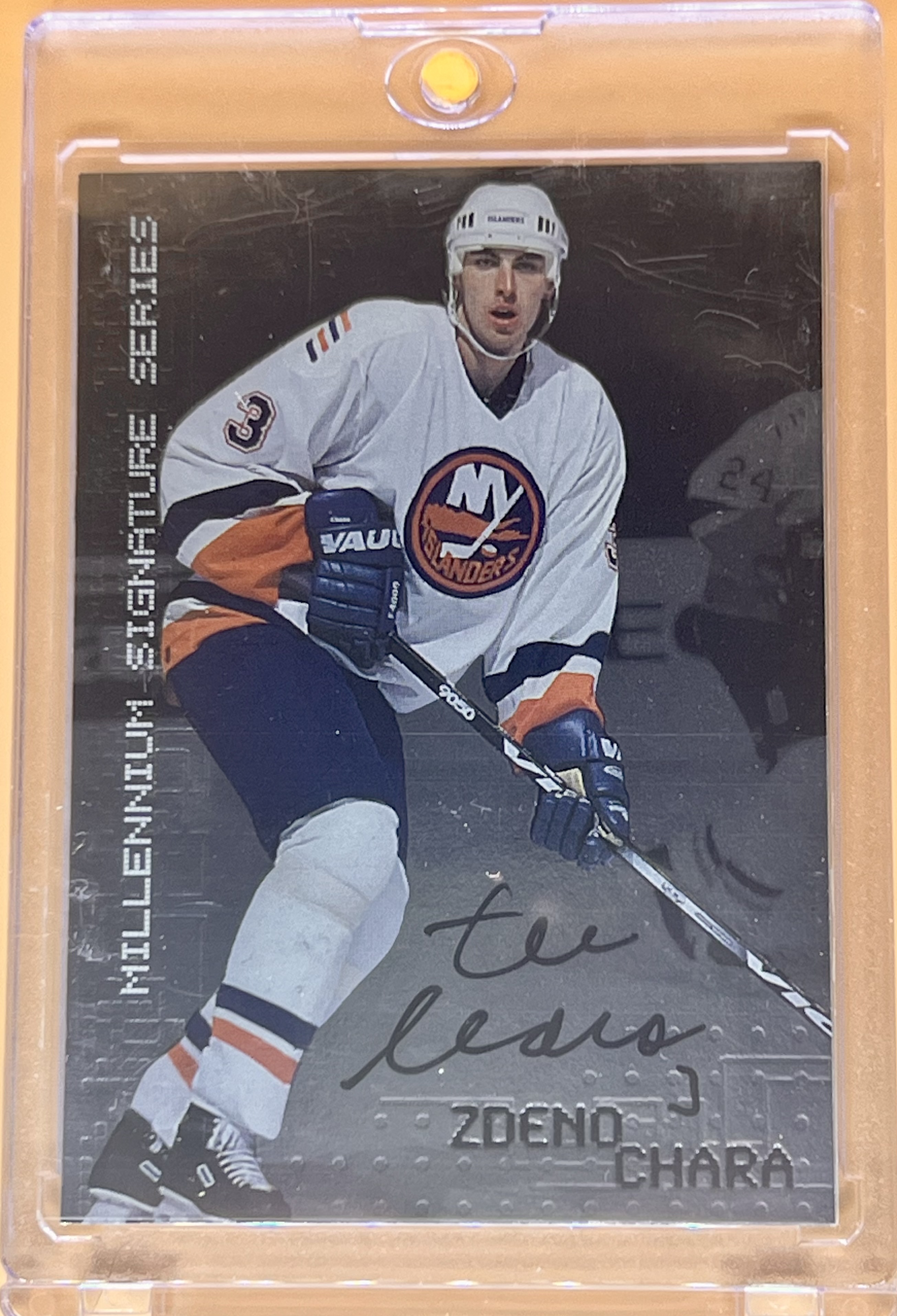 1999-00 Leaf ITG Zdeno Chara #155 In the Game Be A Player Millennium Signature Series Zdeno Chara Auto