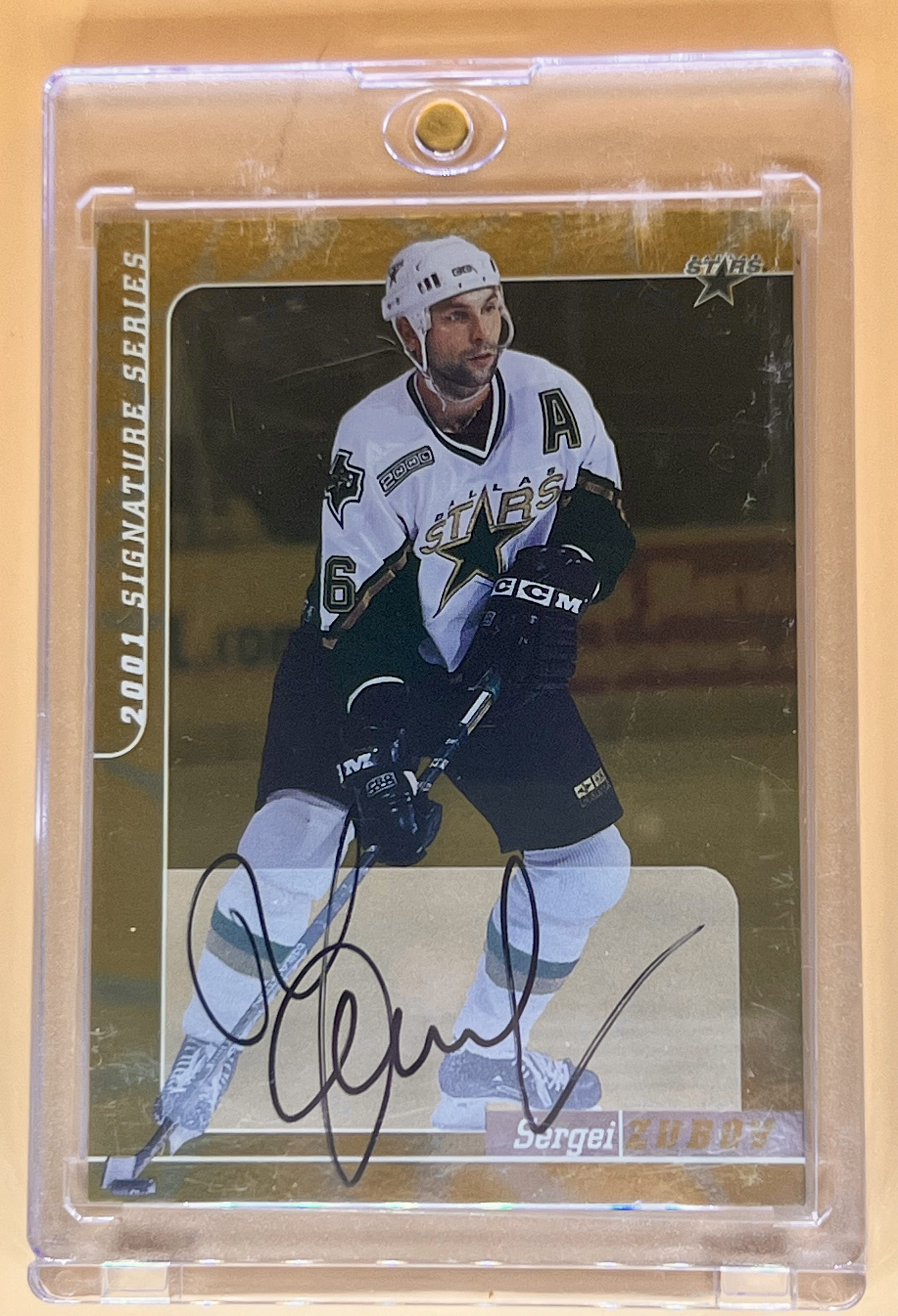 2000-01 Be a Player Signature. ITG Sergei Zubov #74 Gold Auto