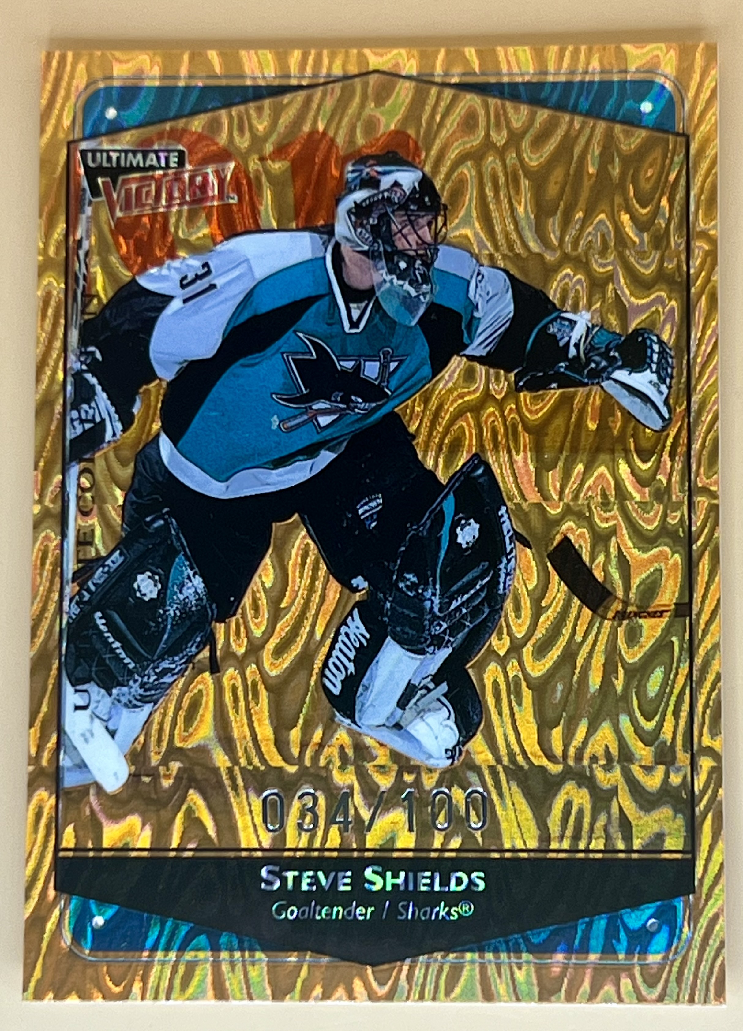 1999-00 Ultimate Victory Steve Shields #73 Ultimate Collection /100 RARE 🔥🔥