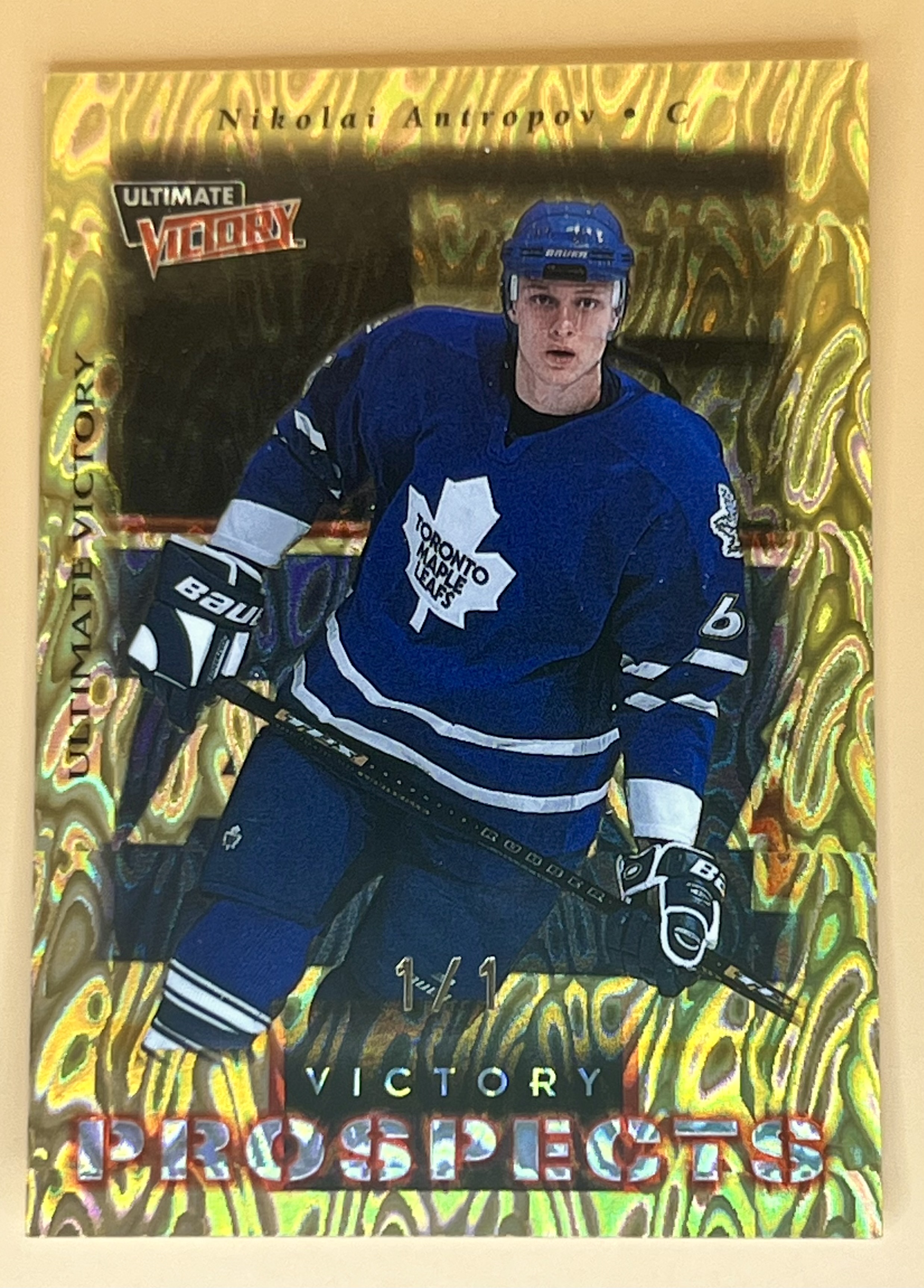 1999-00 Ultimate Victory Nikolai Antropov #103 1 Of 1 Victory Prospects Rookie Victory Collection π₯π₯π₯
