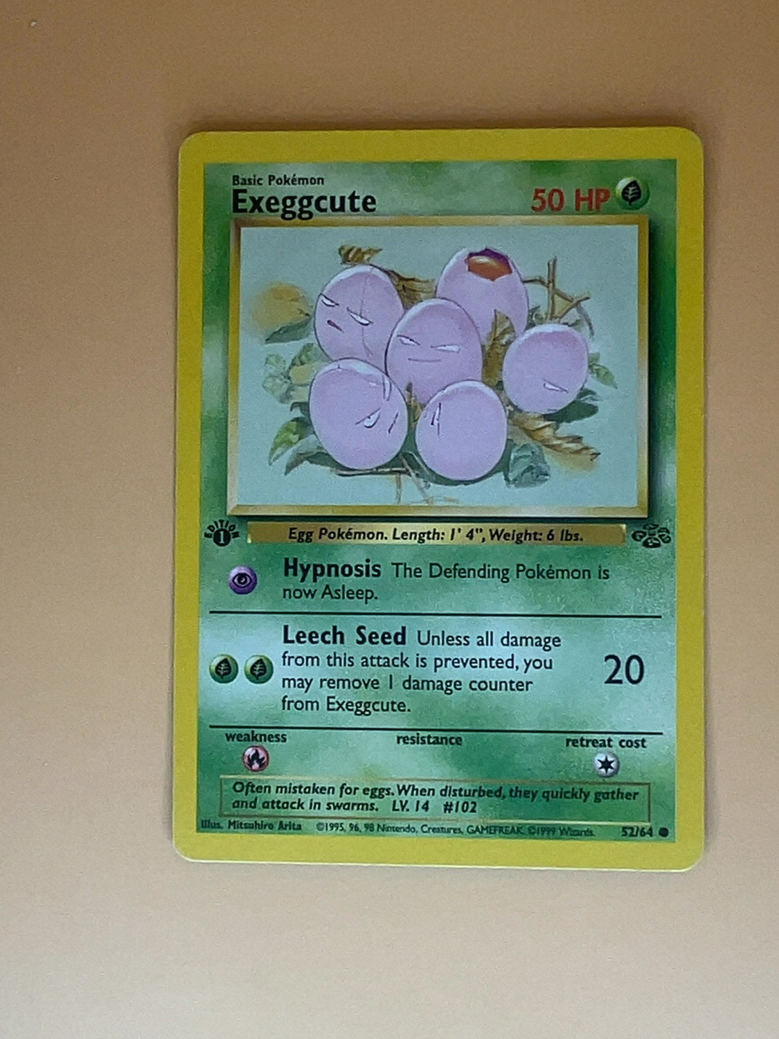 Jungle Exeggcute #52/64 1st Edition