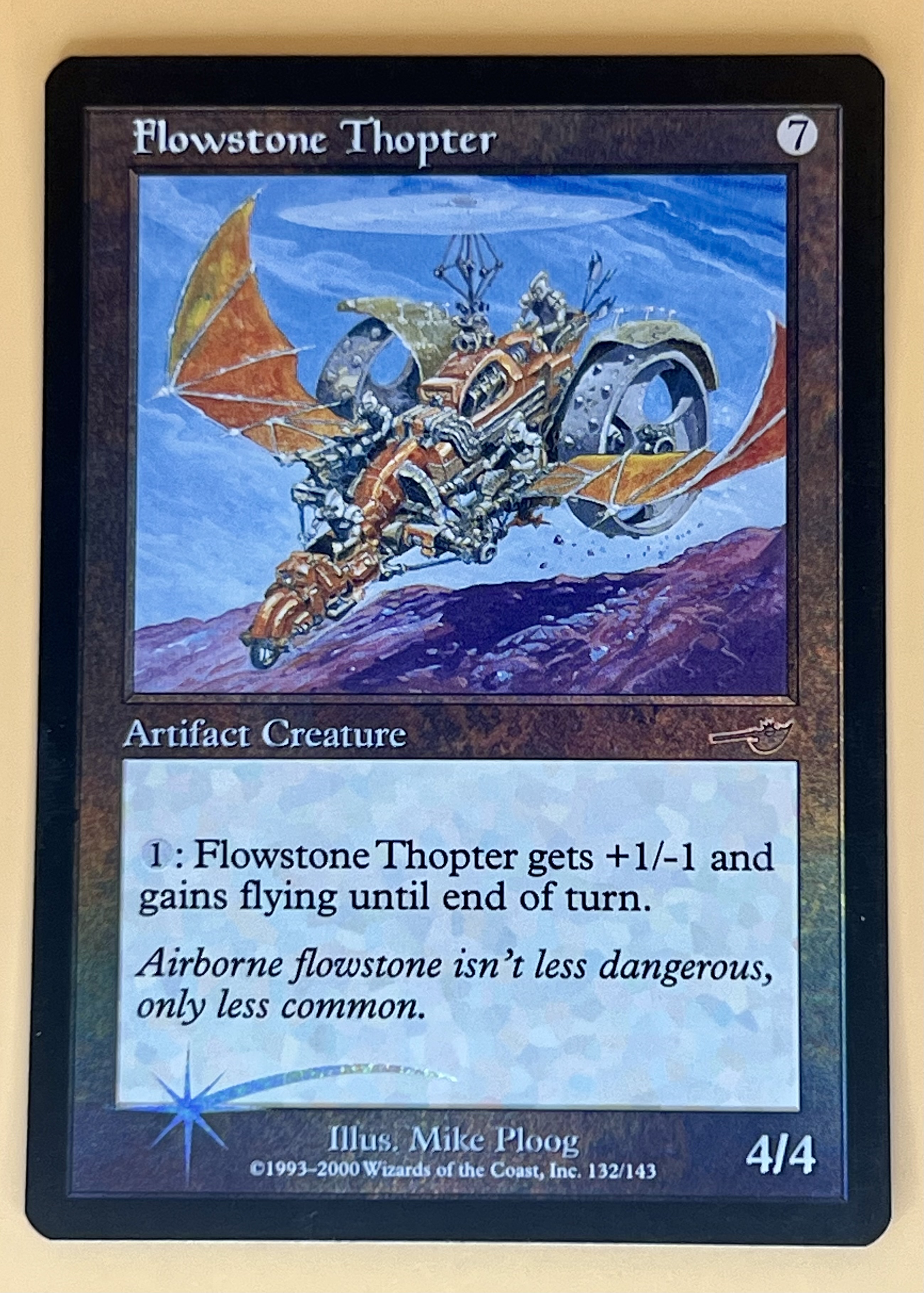 MTG Nemesis Flowstone Thopter #132/143 Foil Artifact Creature